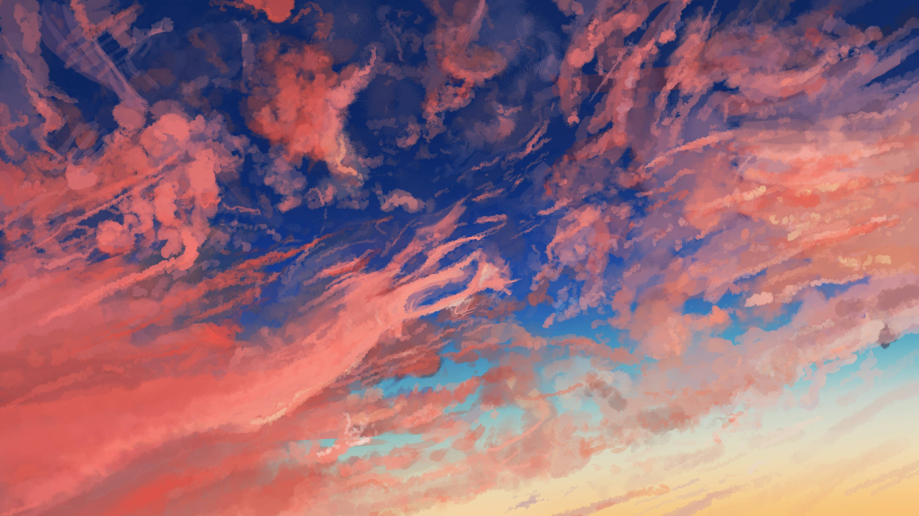 唯美云彩画作 壁紙