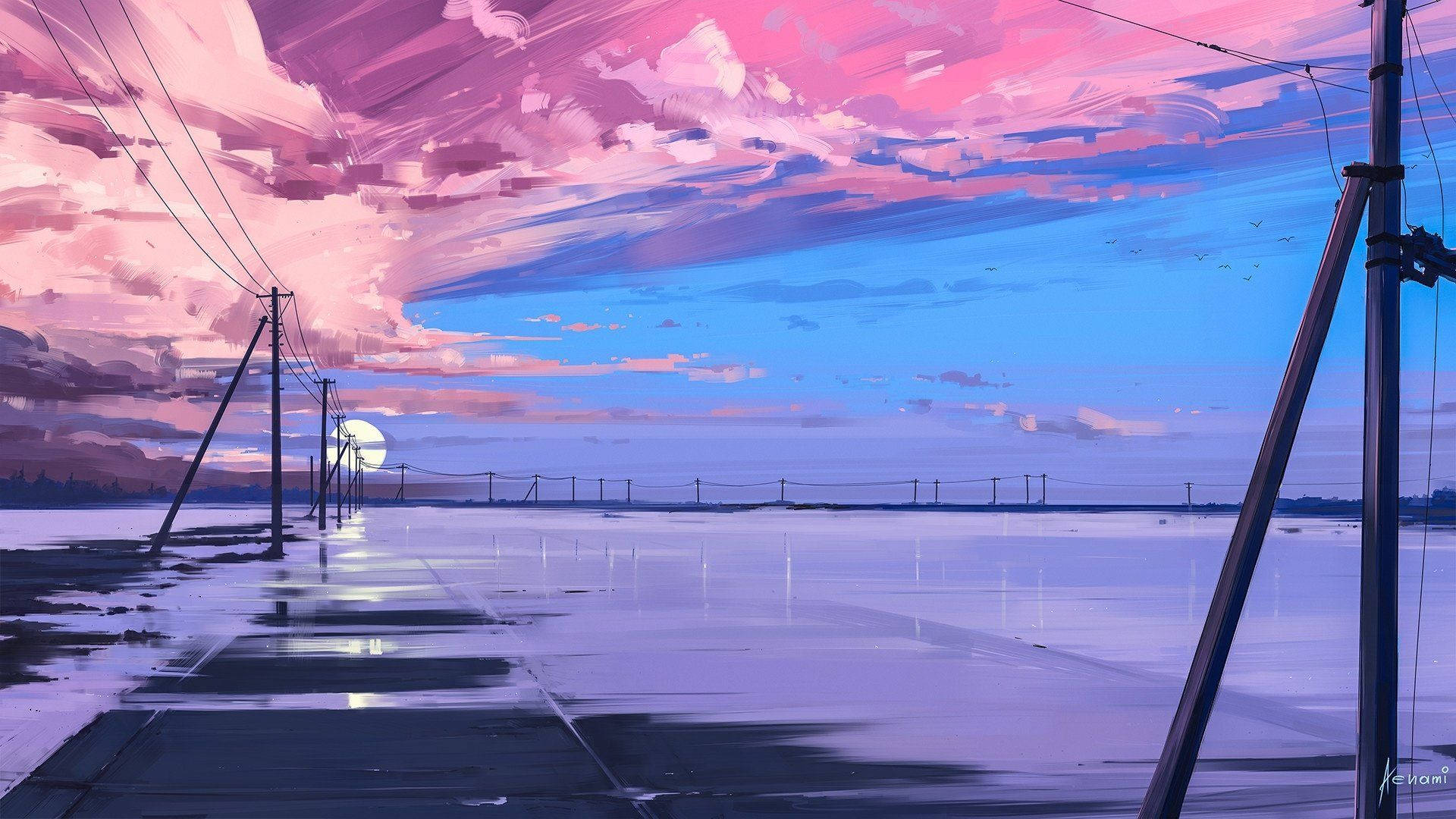 唯美艺术粉彩风景 壁紙