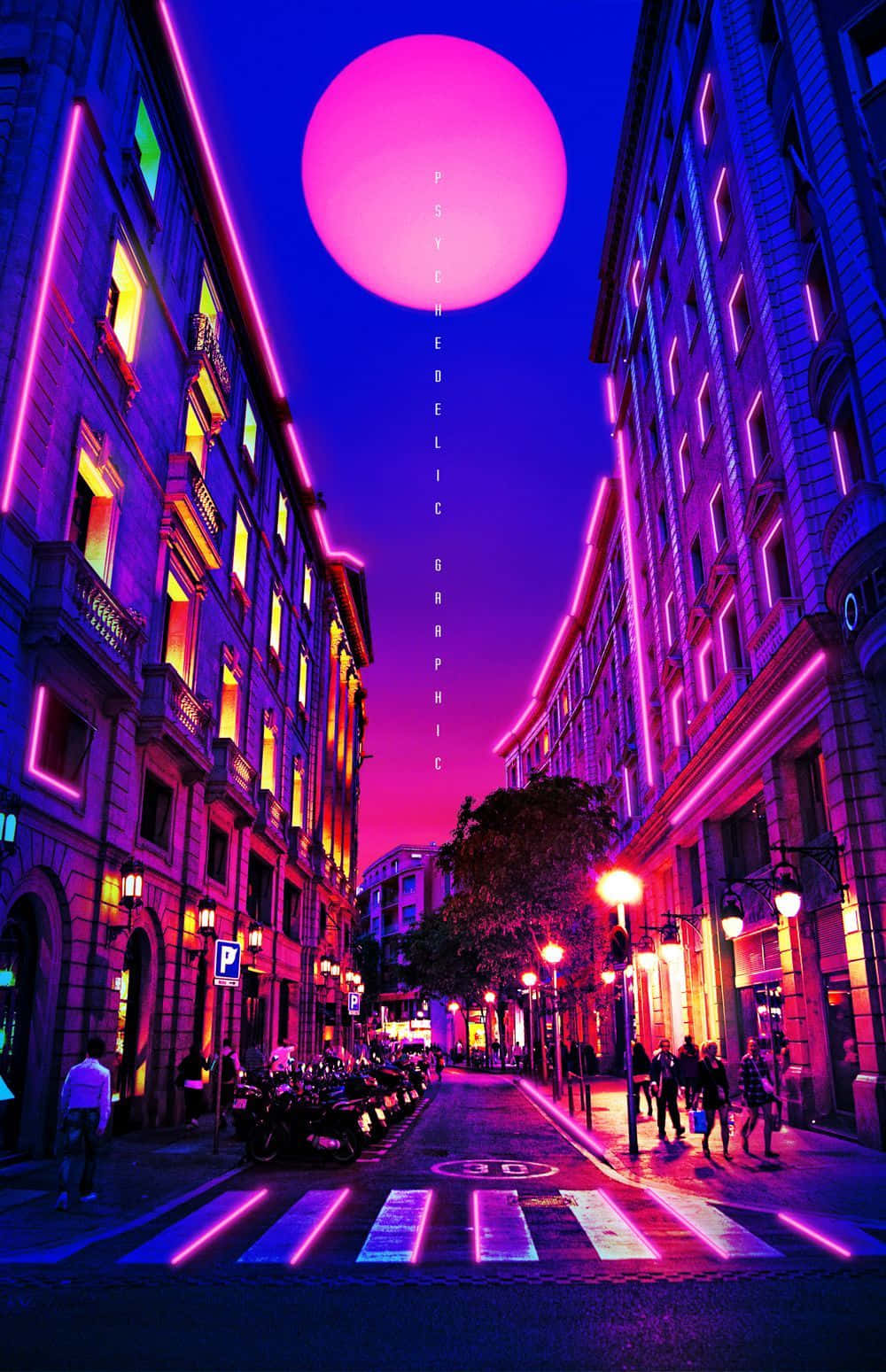 "在夜晚中展現色彩" 壁紙