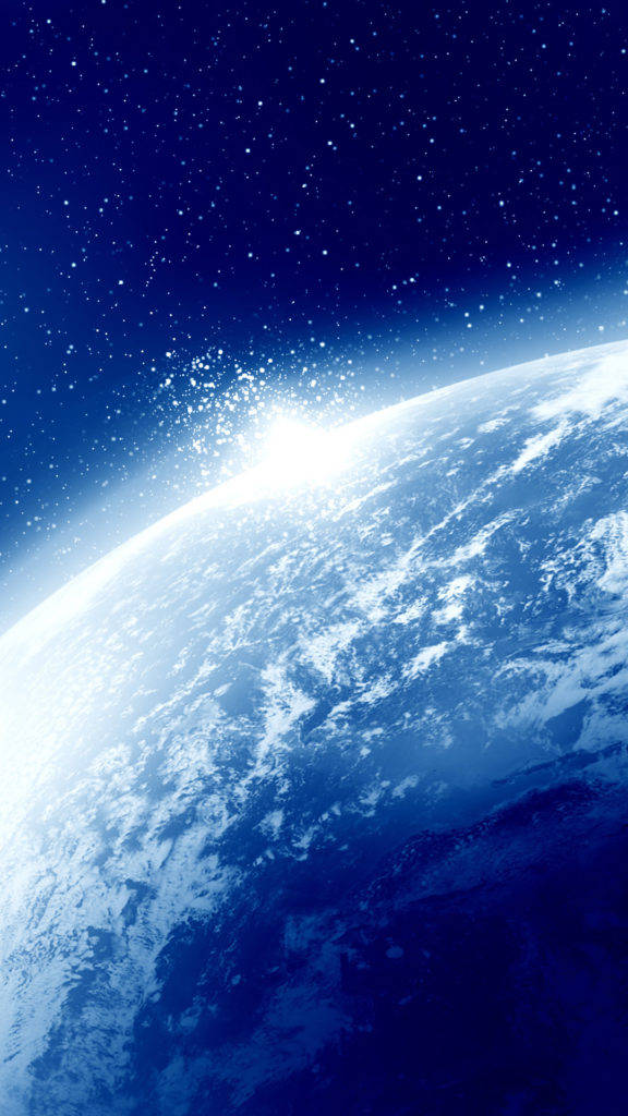 地球地平線太空iPhone 壁紙
