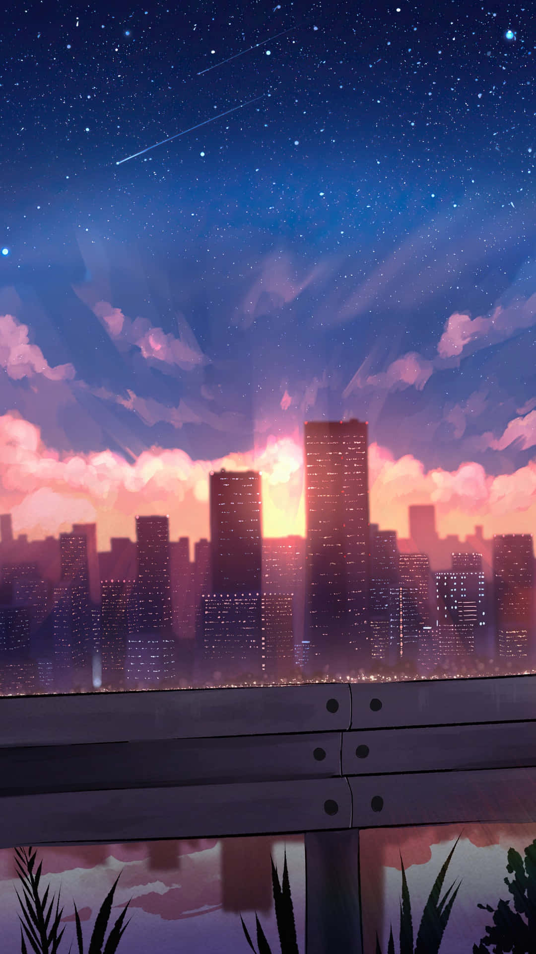 城市景觀，一座橋樑與一座城市 壁紙