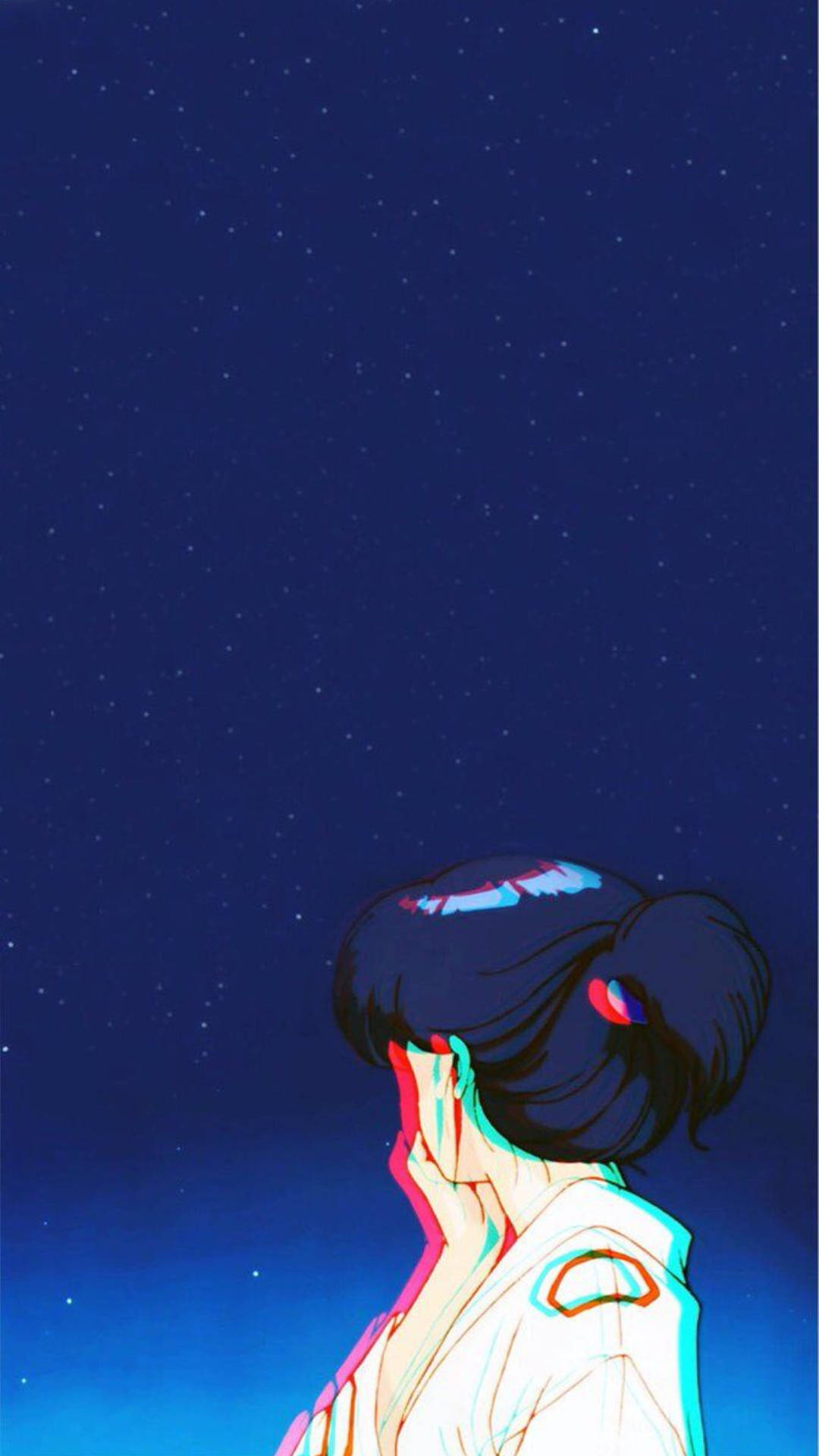 复古动漫风格和服女性 壁紙