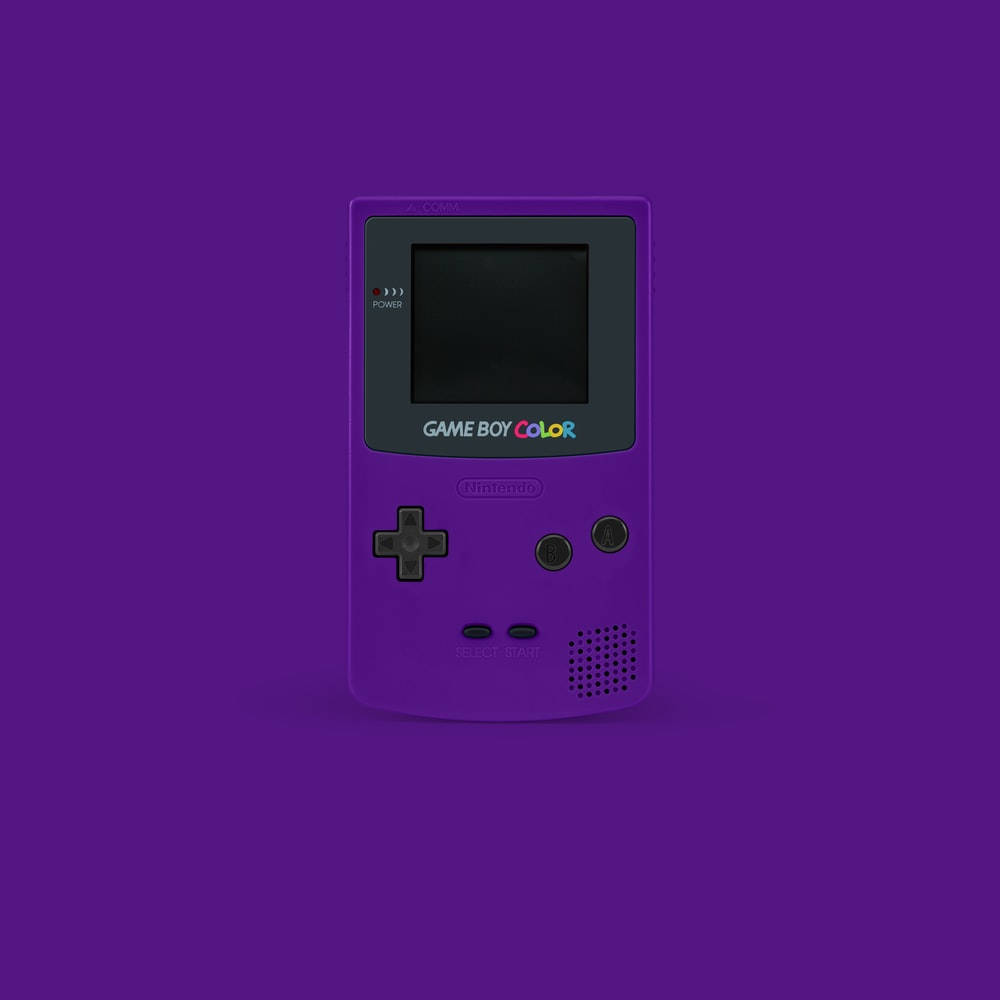 复古紫色Game Boy Color掌机 壁紙