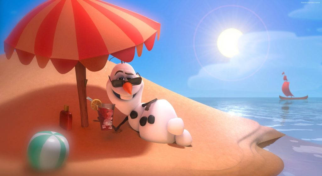 夏季雪人桌面壁纸 壁紙