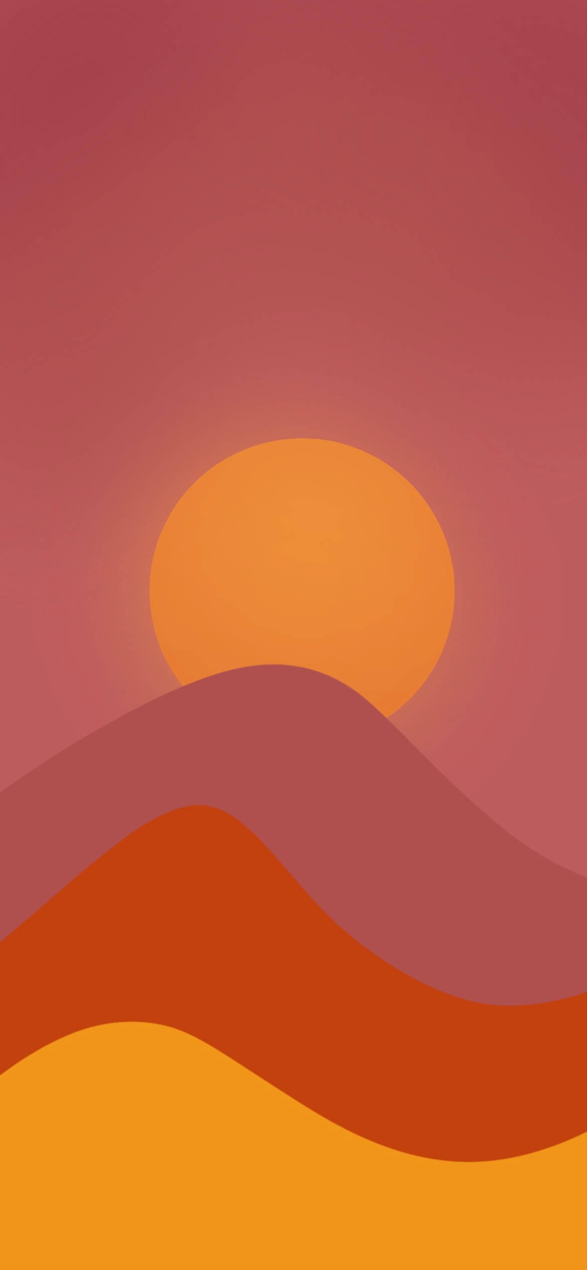 夕照山脈 Xiaomi Redmi Note 9 桌布 壁紙