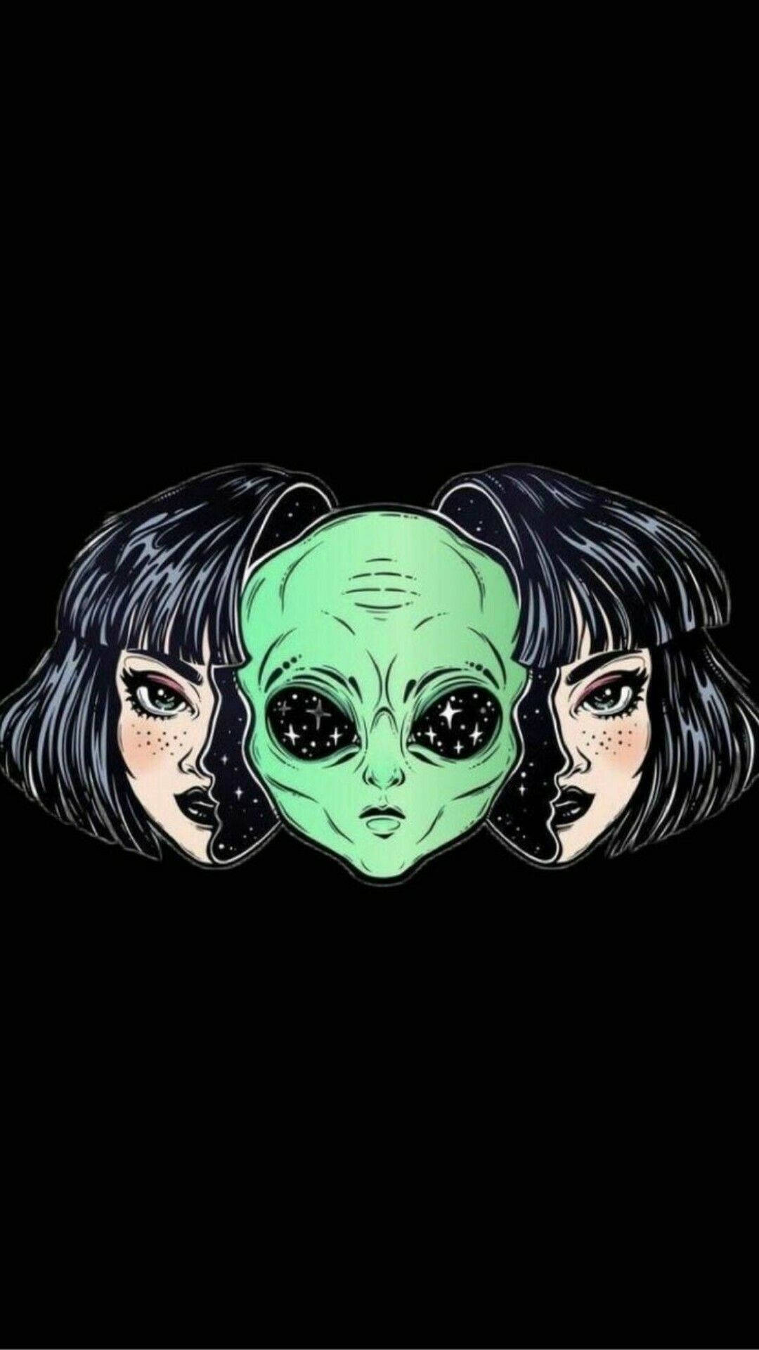 外星女孩迷幻美学 壁紙