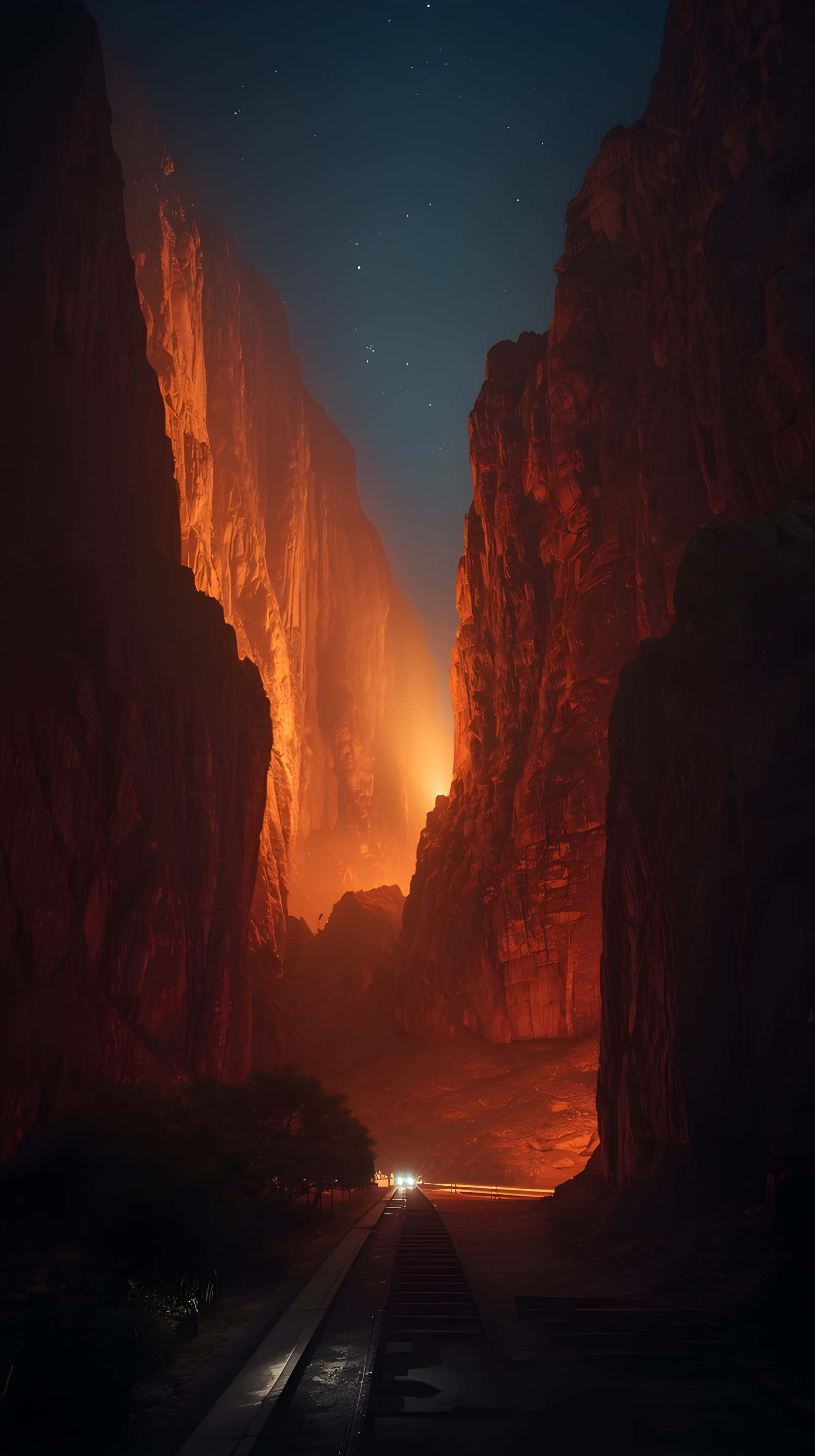夜光峽谷 壁紙
