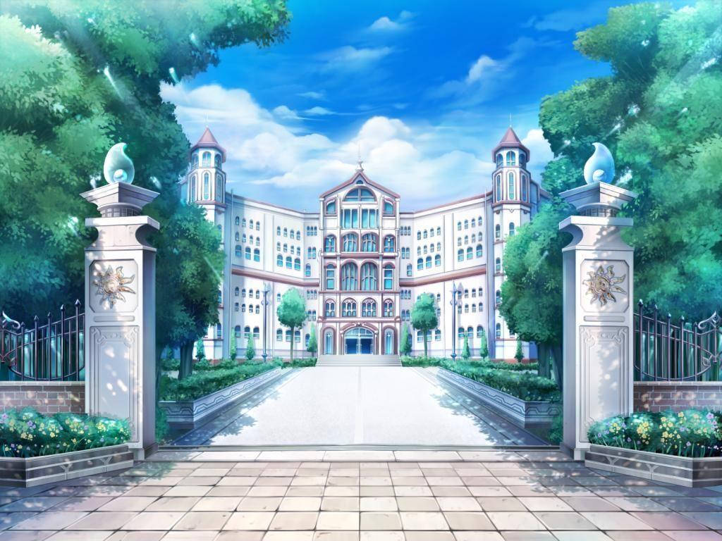 夢崎學園動畫校園風景 — 动漫动态图 壁紙