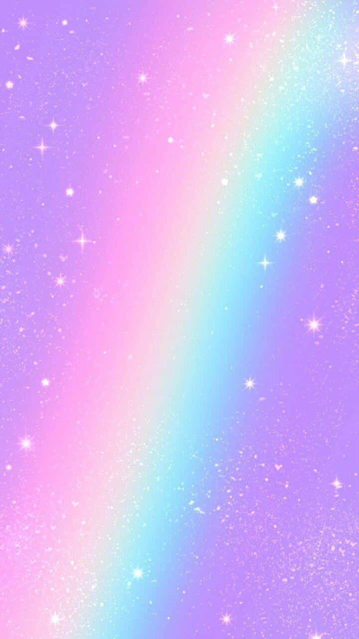 夢幻粉彩彩虹 壁紙