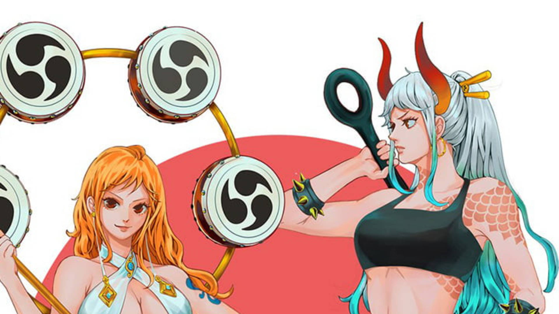 大和與娜美《航海王》 壁紙