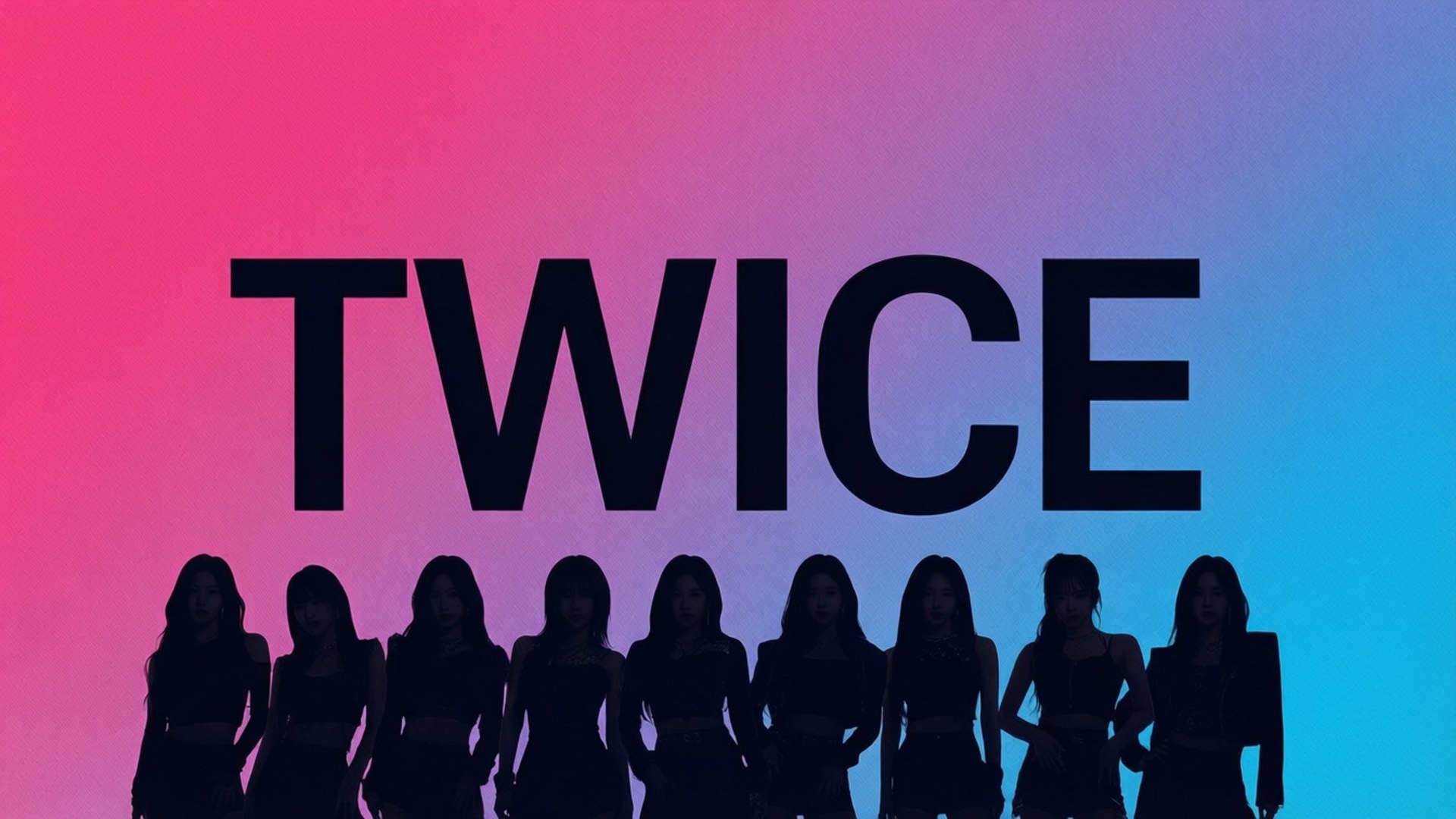 大膽字體設計 TWICE 壁紙