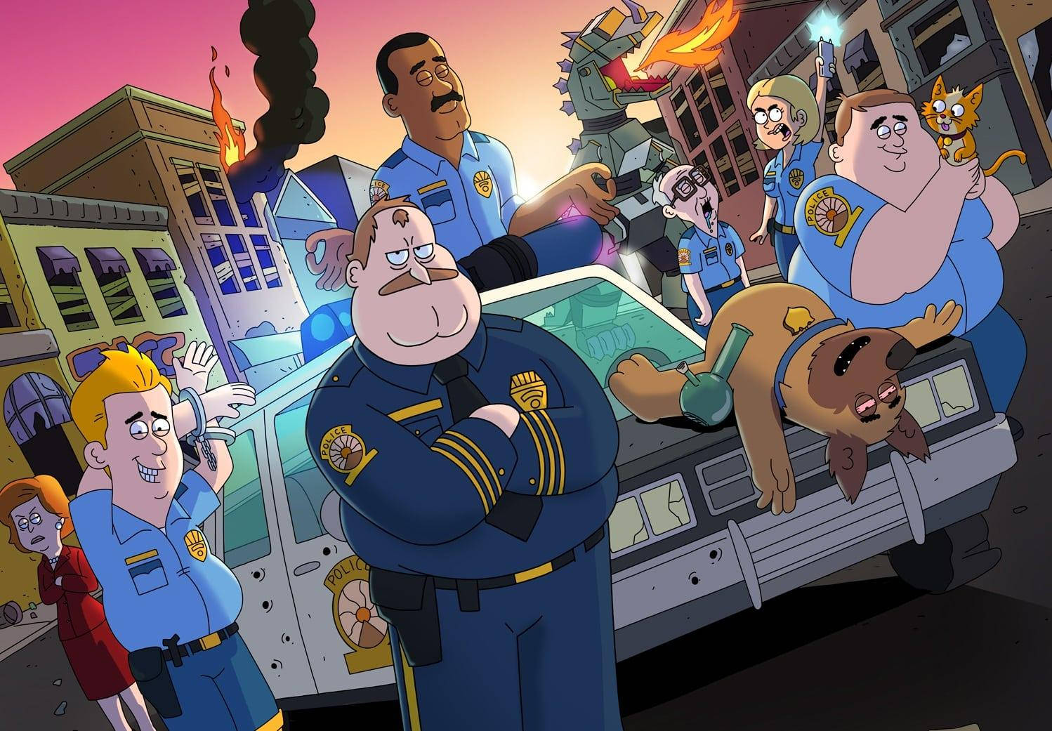 《天堂警局》全角色同框 壁紙