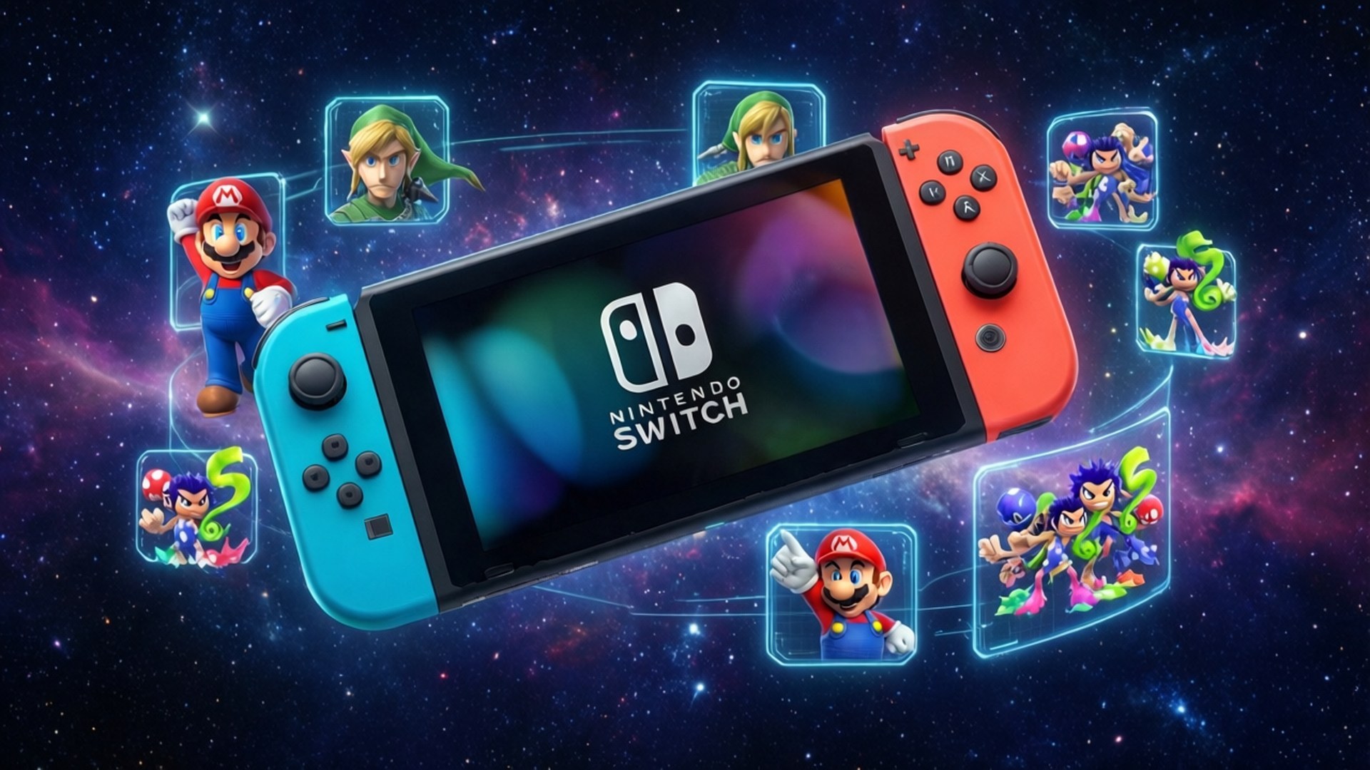太空中的Switch 壁紙