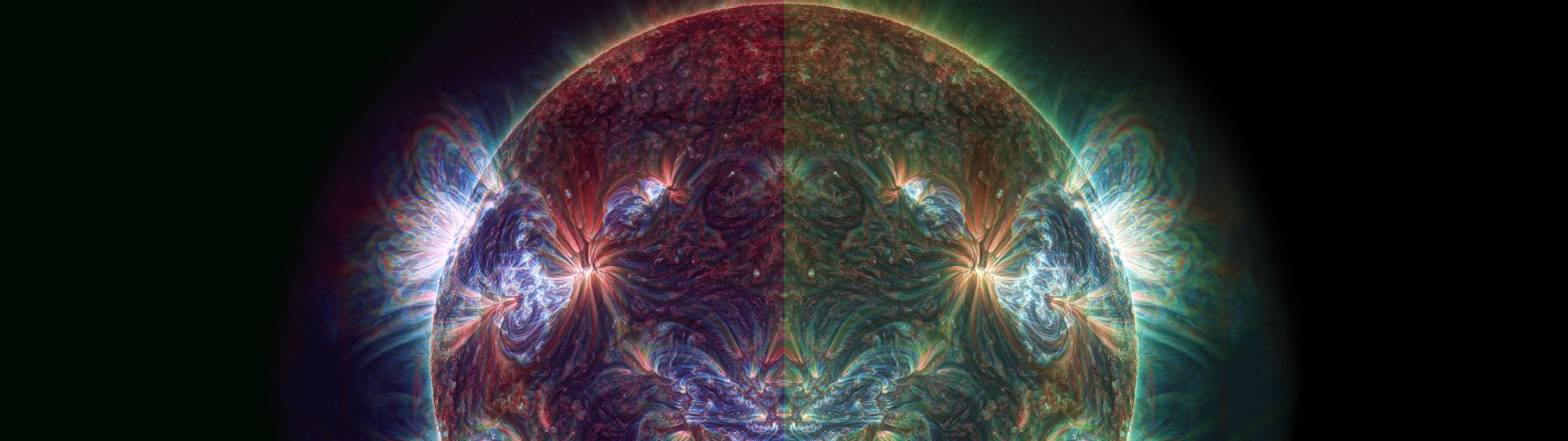 太空中的全息圆环 壁紙