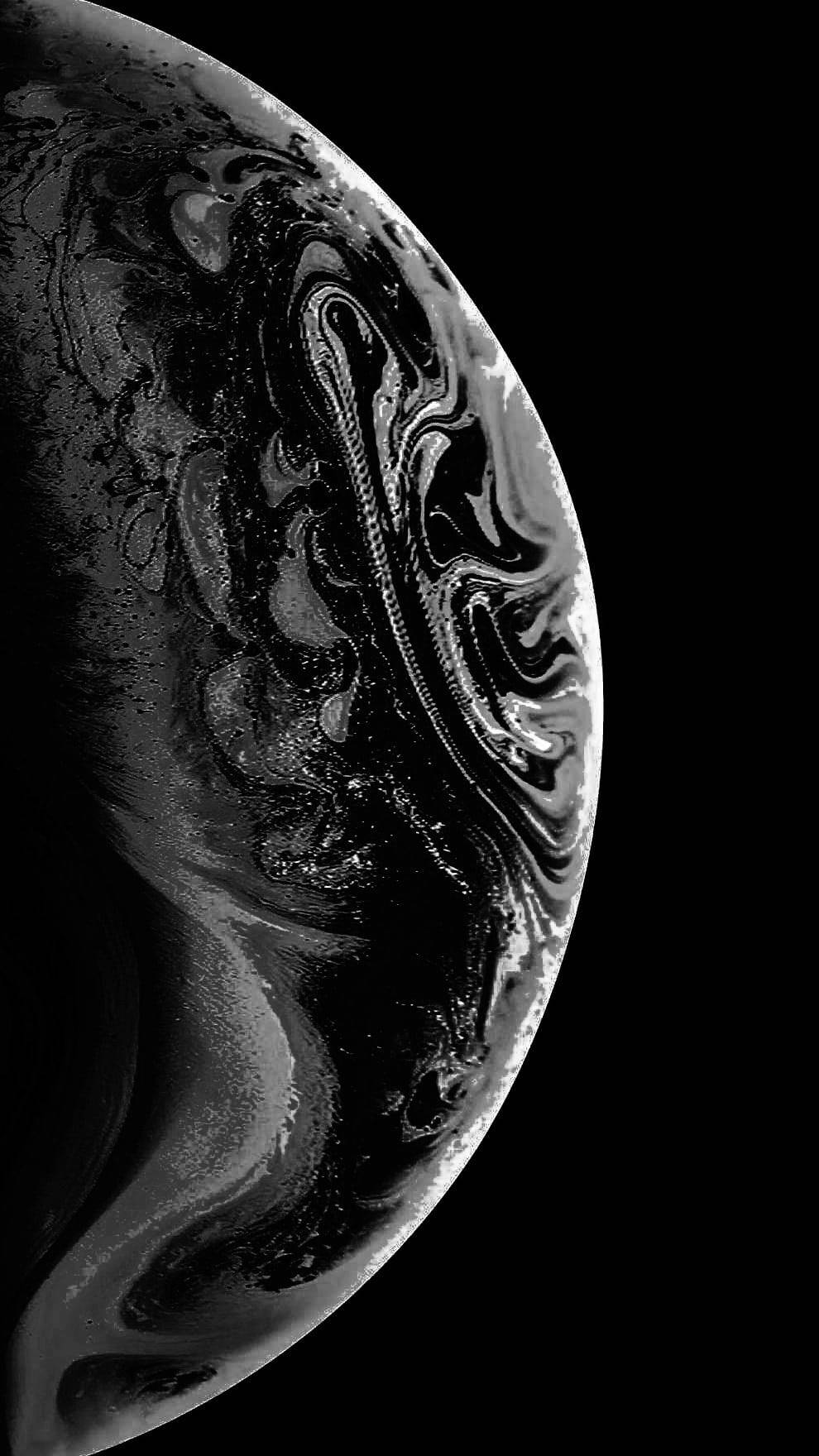 太空中的全黑行星 壁紙