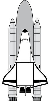 太空梭向量插圖 壁紙
