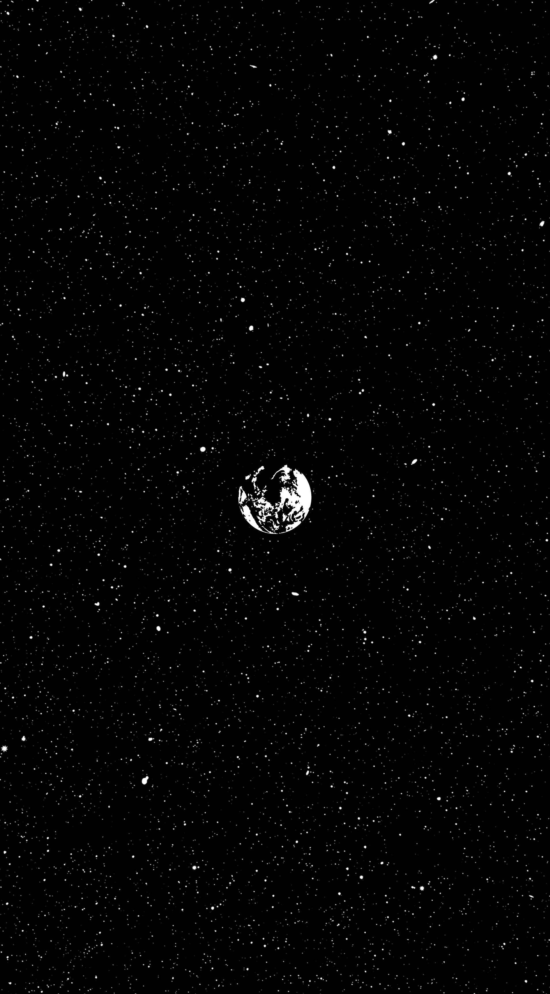 太空美學極簡行星 壁紙