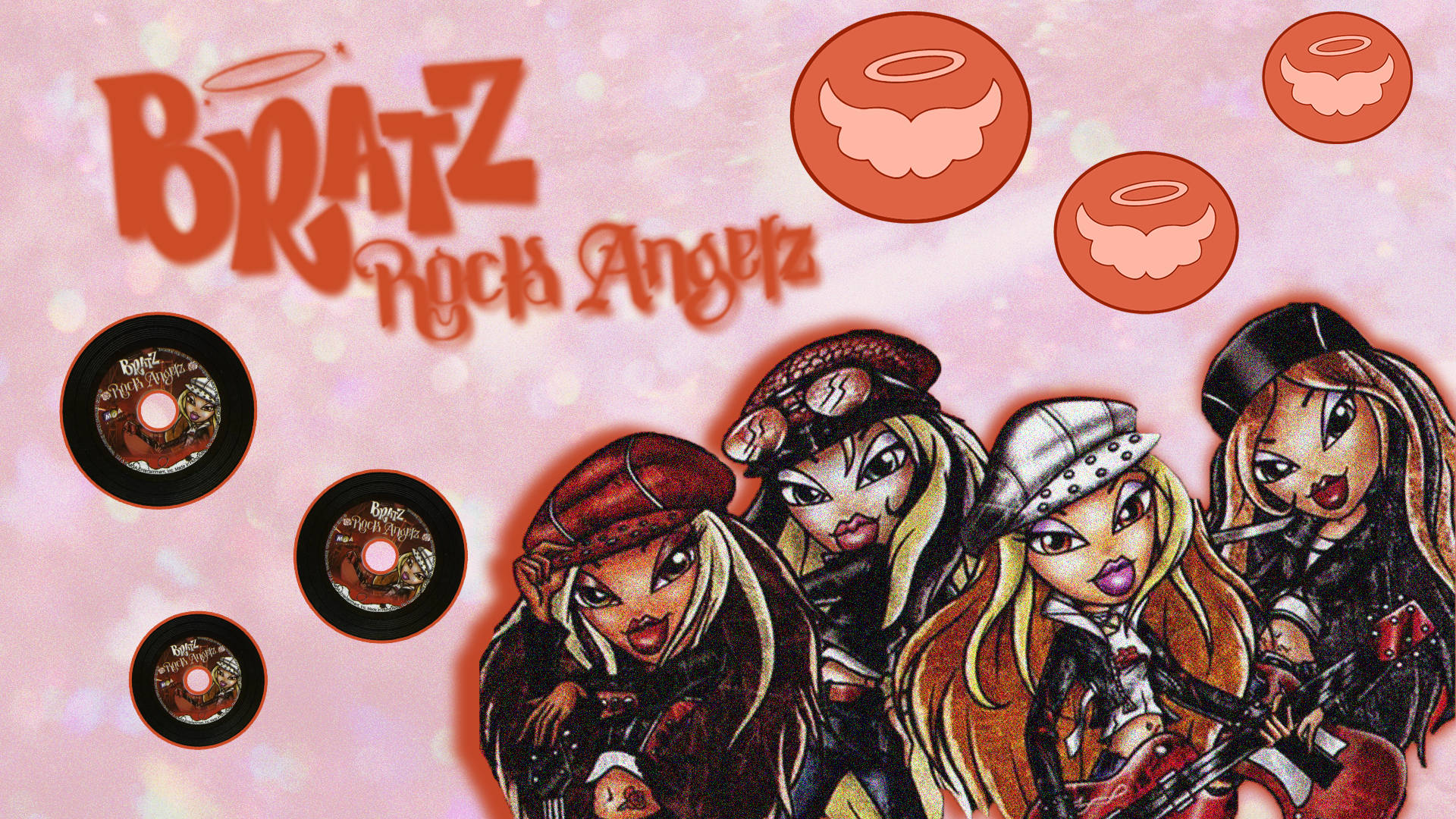 女孩樂團 Bratz 搖滾天使美學 壁紙