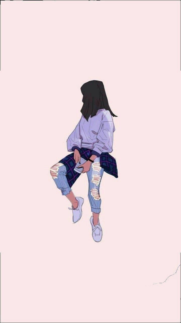 女孩潮流街头穿搭美学 壁紙