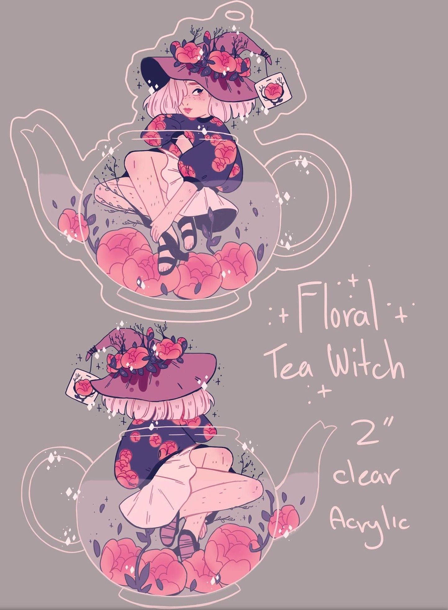 女巫美學花茶 壁紙