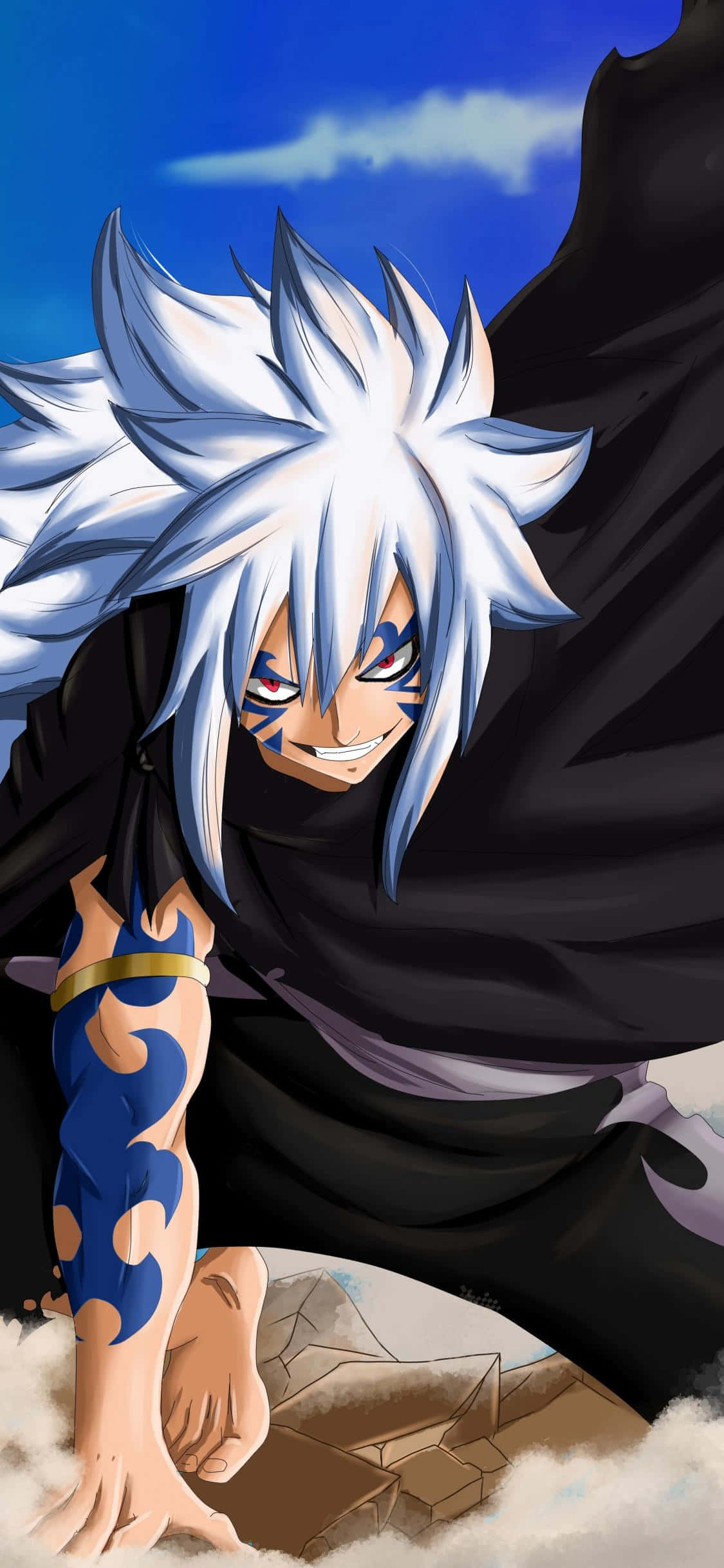FAIRY TAIL 手機桌布：角色阿庫諾羅基亞微笑 壁紙