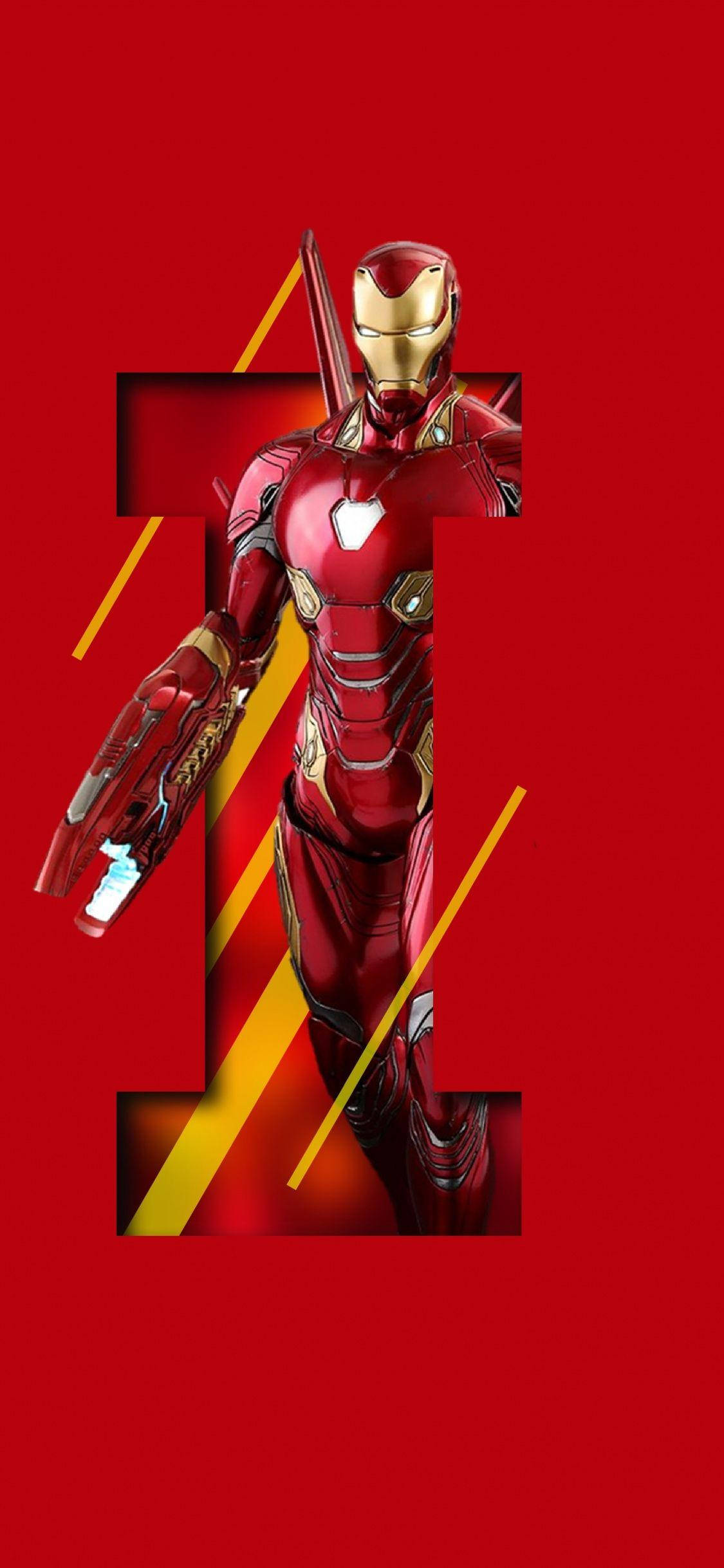 字母I 钢铁侠 iPhone 壁紙