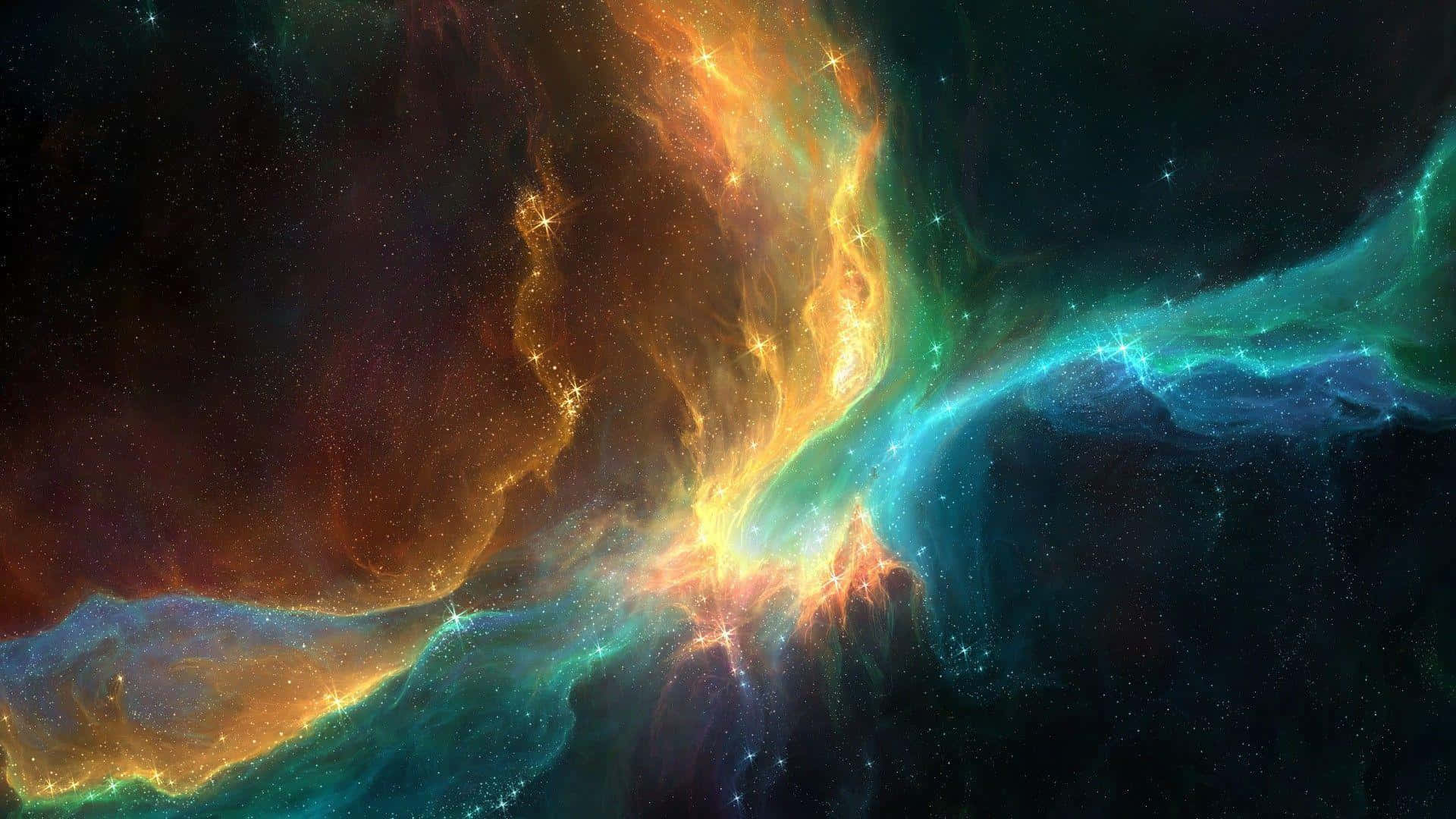 宇宙深處的神秘暗星雲 壁紙