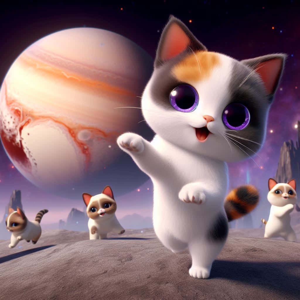 宇宙舞貓.JPG 壁紙