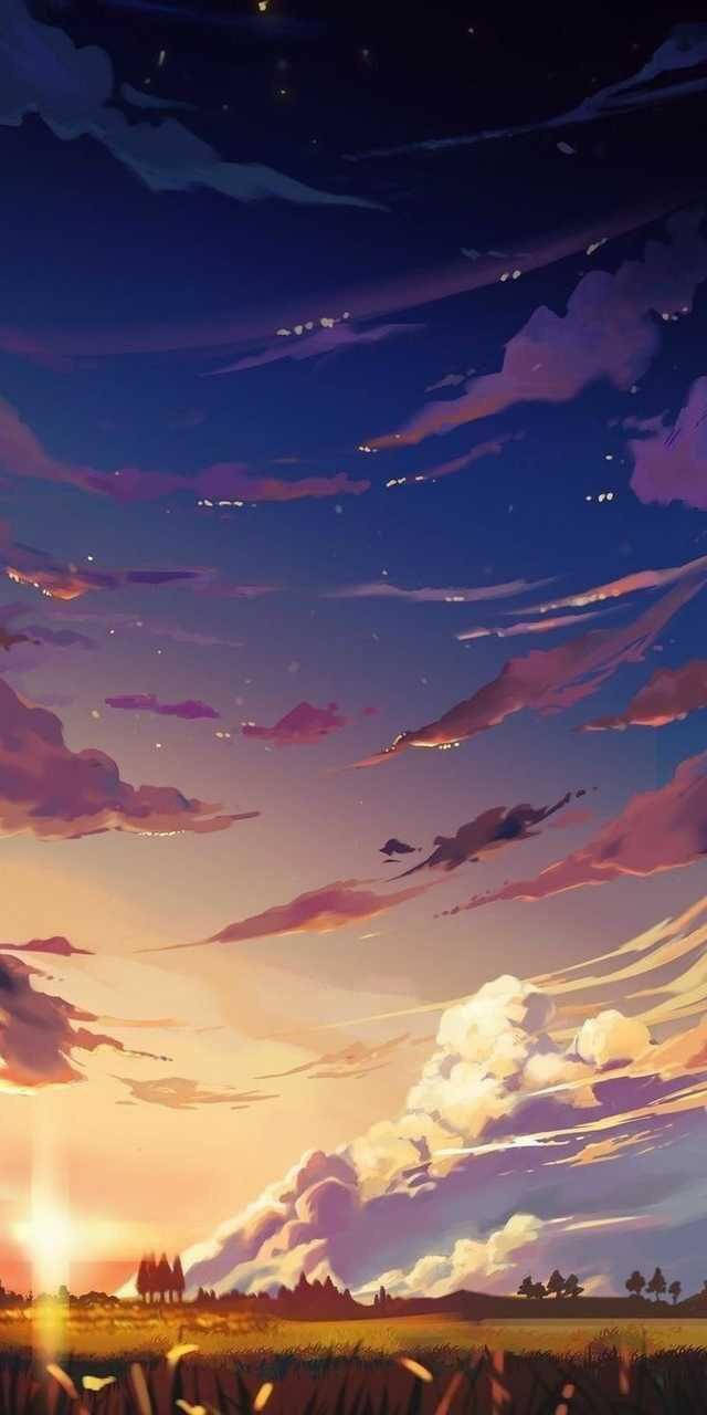 寧靜唯美動漫天空 壁紙