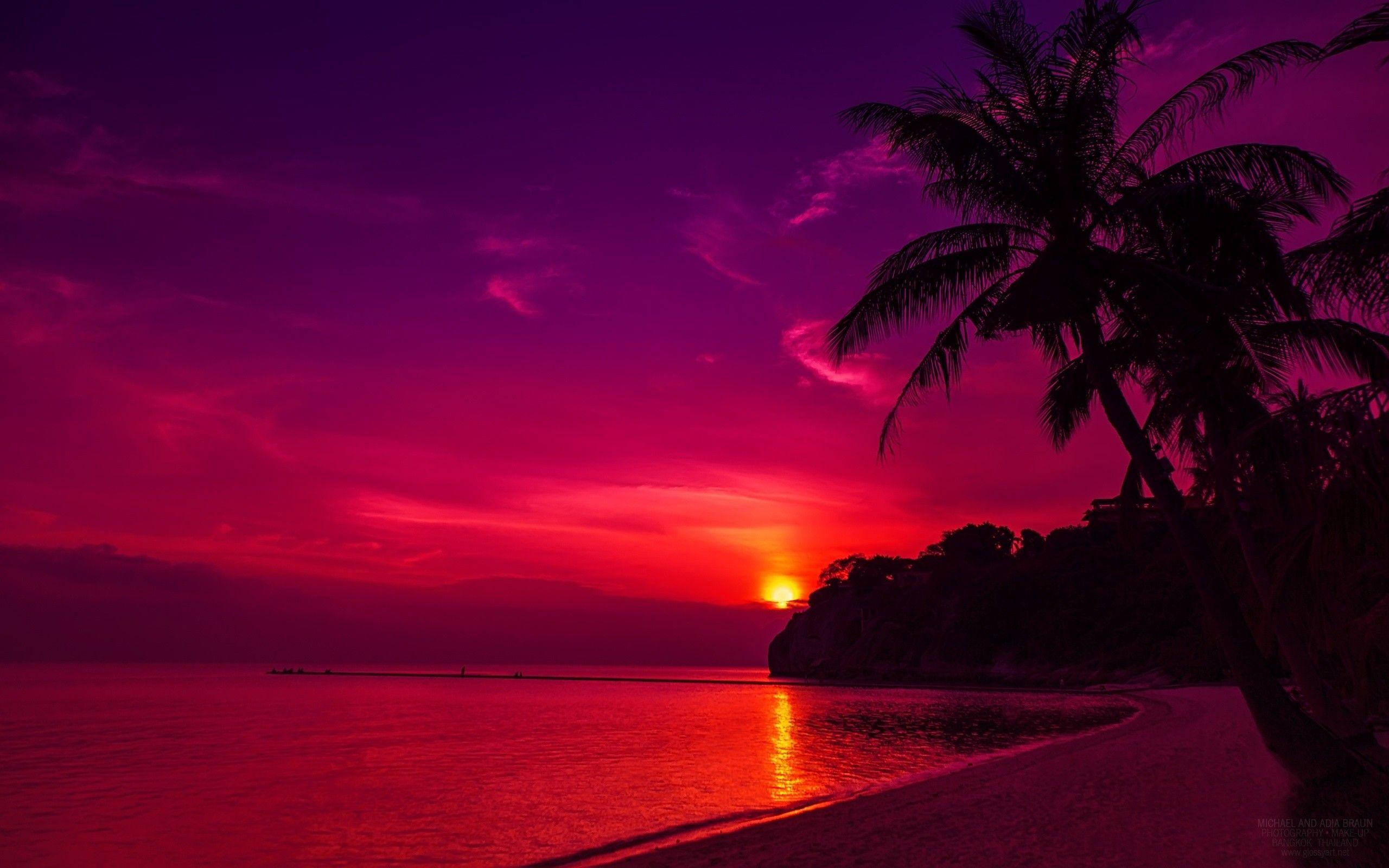 寧靜夕陽美學 壁紙