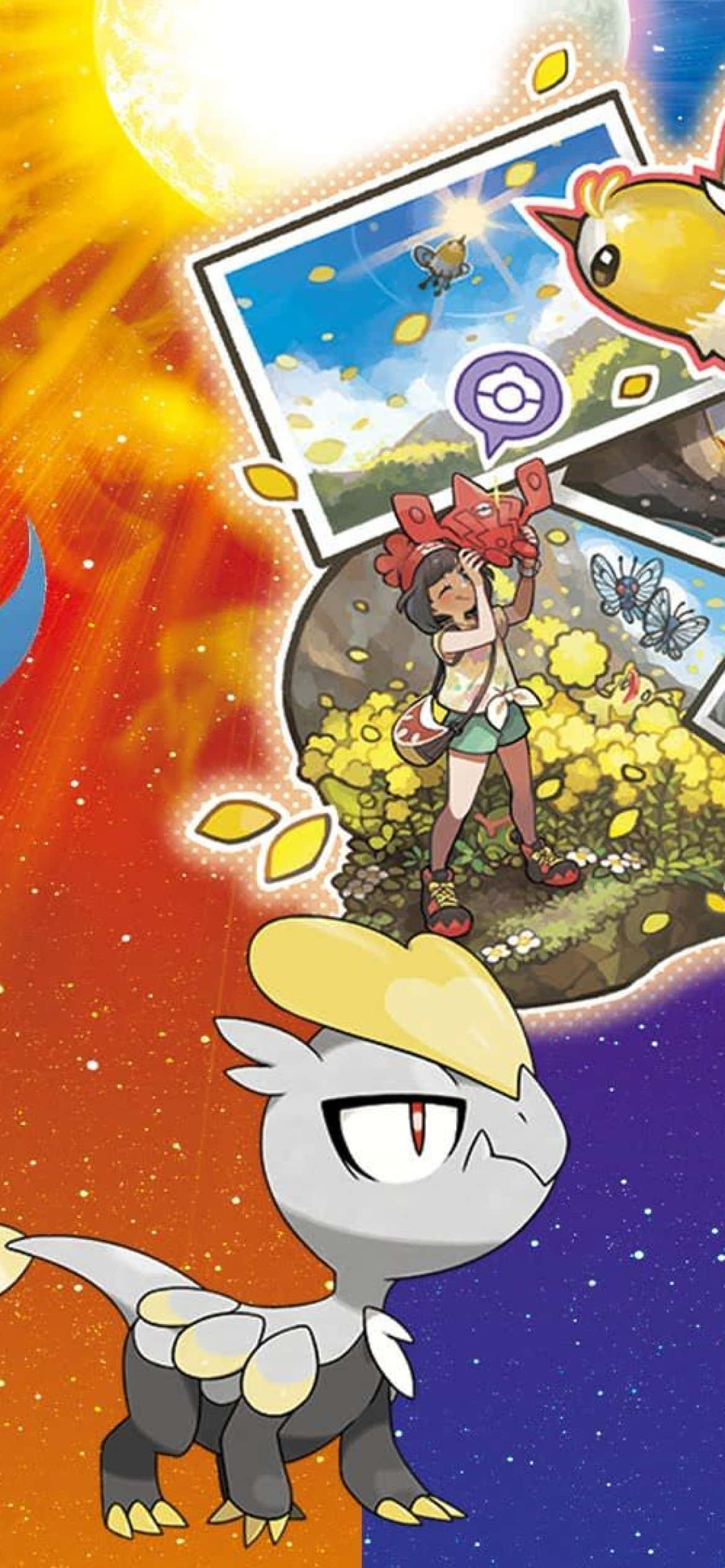 《精靈寶可夢 太陽／月亮》中的尖牙陸鯊 壁紙