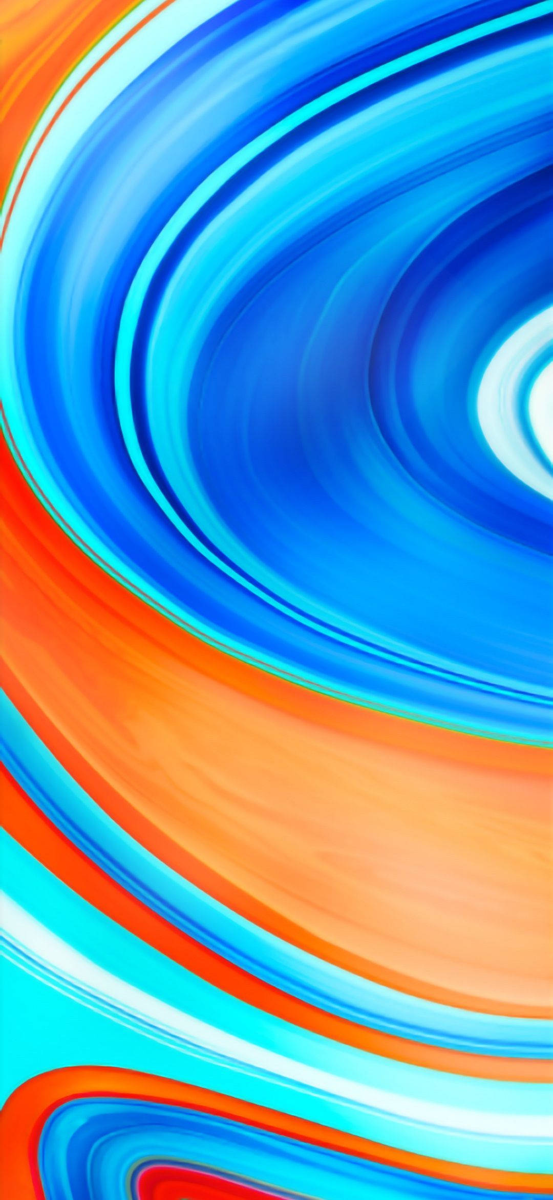 小米Redmi Note 9的流彩漩涡 壁紙