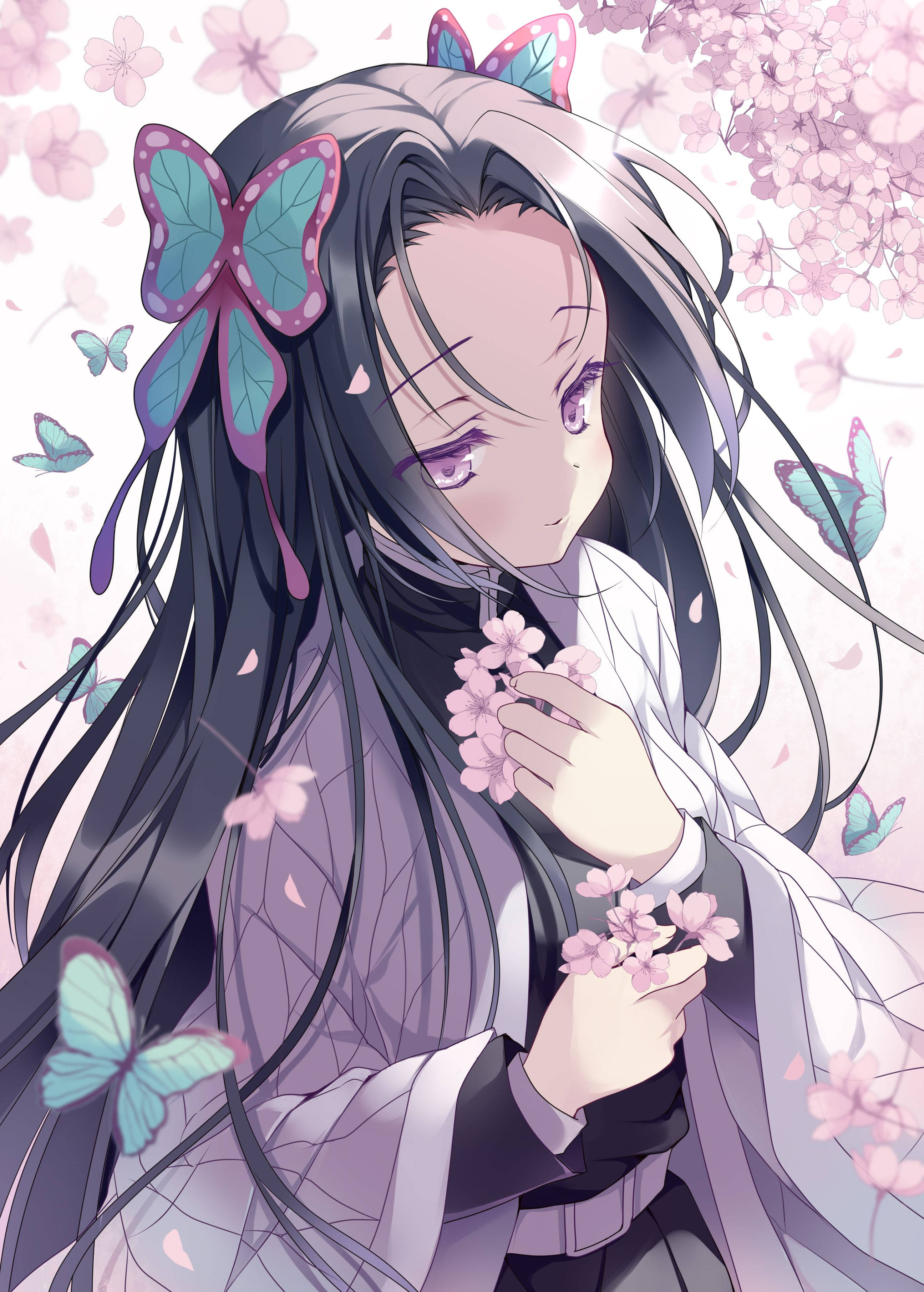 小蝶花奈的粉彩艺术 壁紙