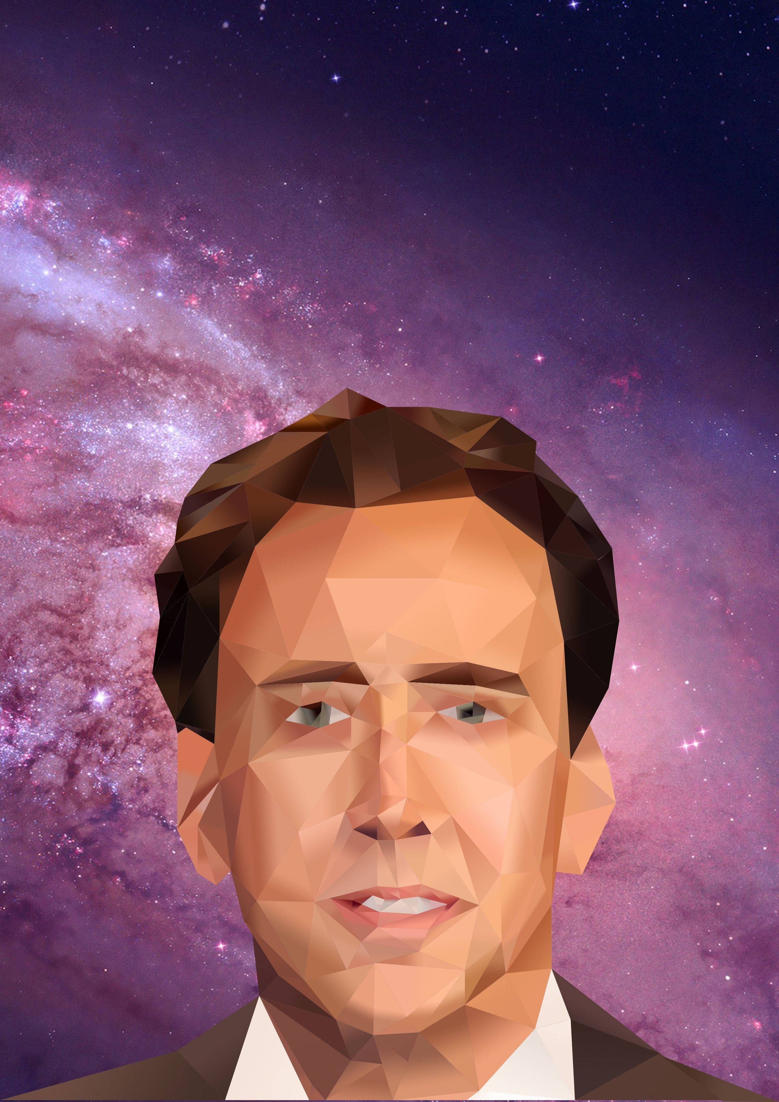 尼古拉斯·凯奇伸手超越星辰 壁紙
