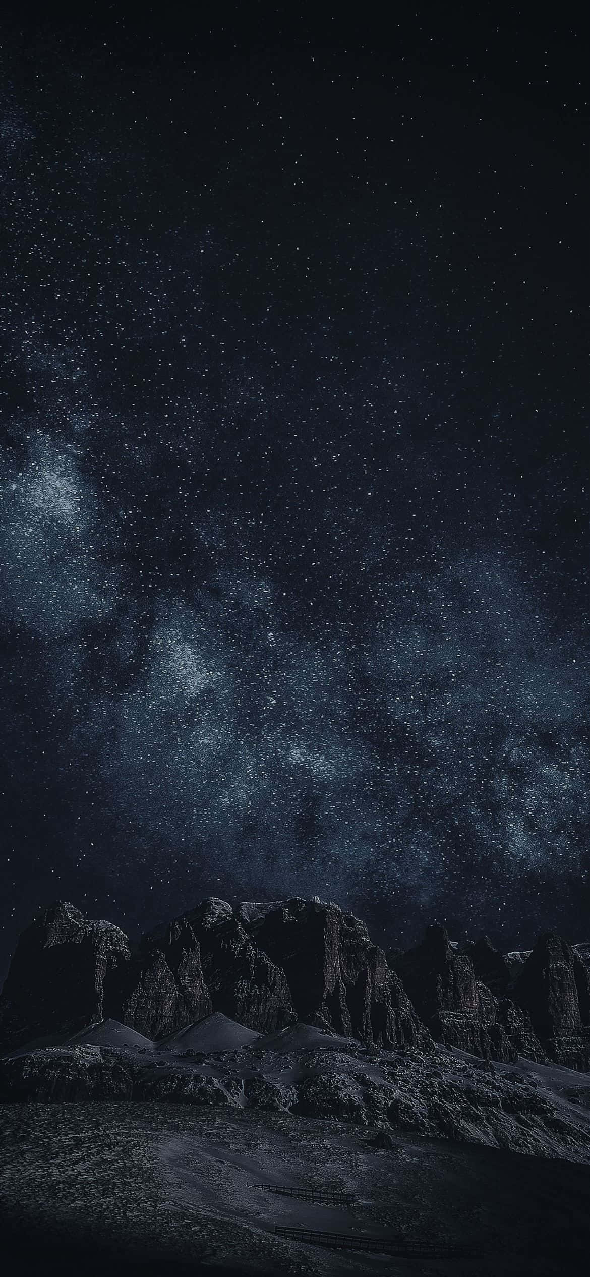 繁星与银河的夜空 壁紙