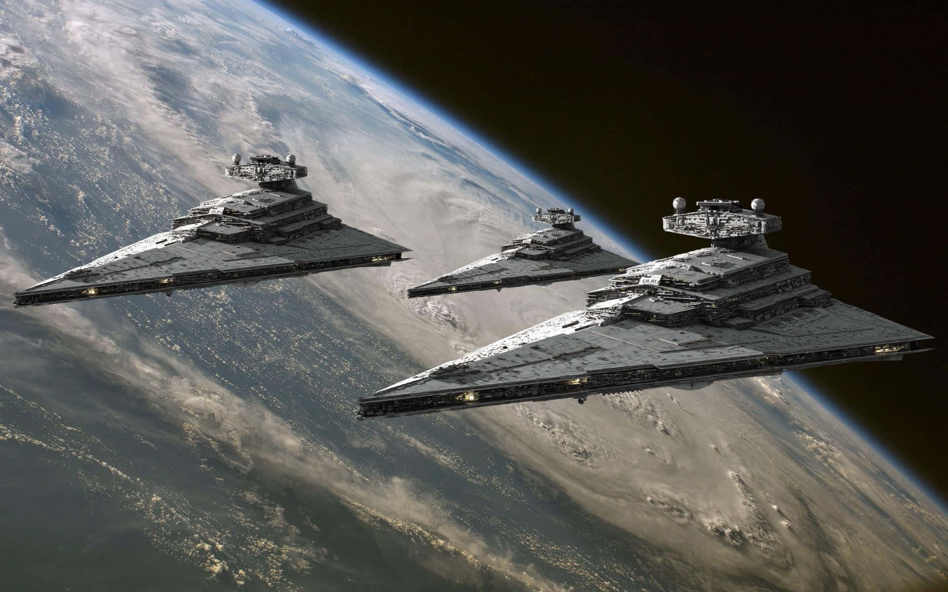 帝國滅星者戰艦側面視角 壁紙