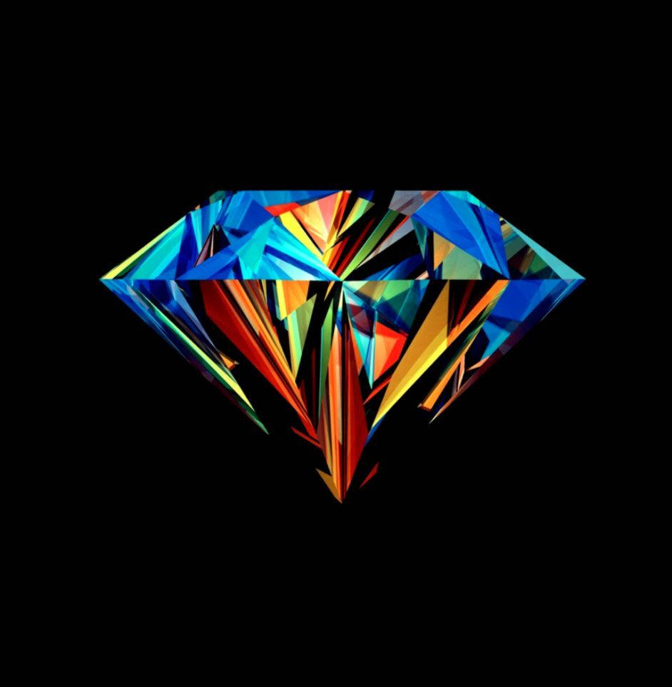 引人注目又酷炫的3D鑽石 壁紙