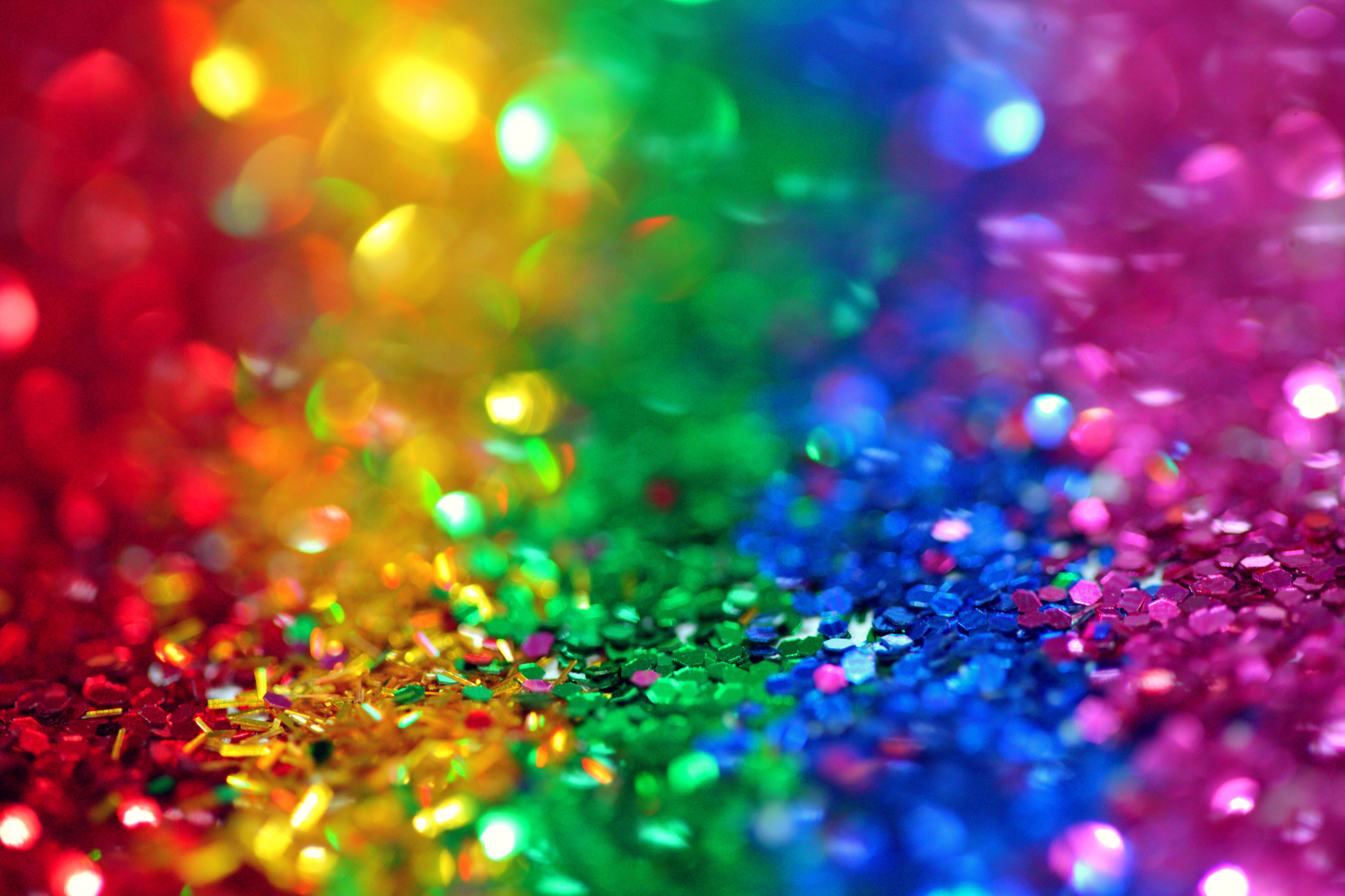 彩虹閃爍繽紛背景 壁紙