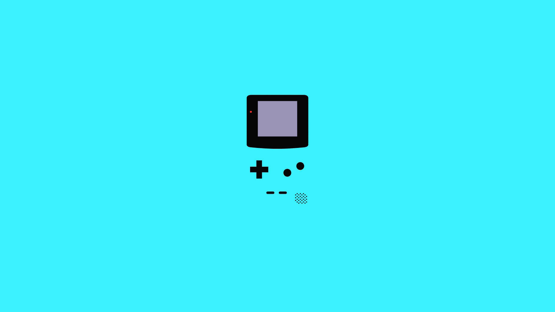 復古遊戲懷舊藍色Game Boy Color 壁紙