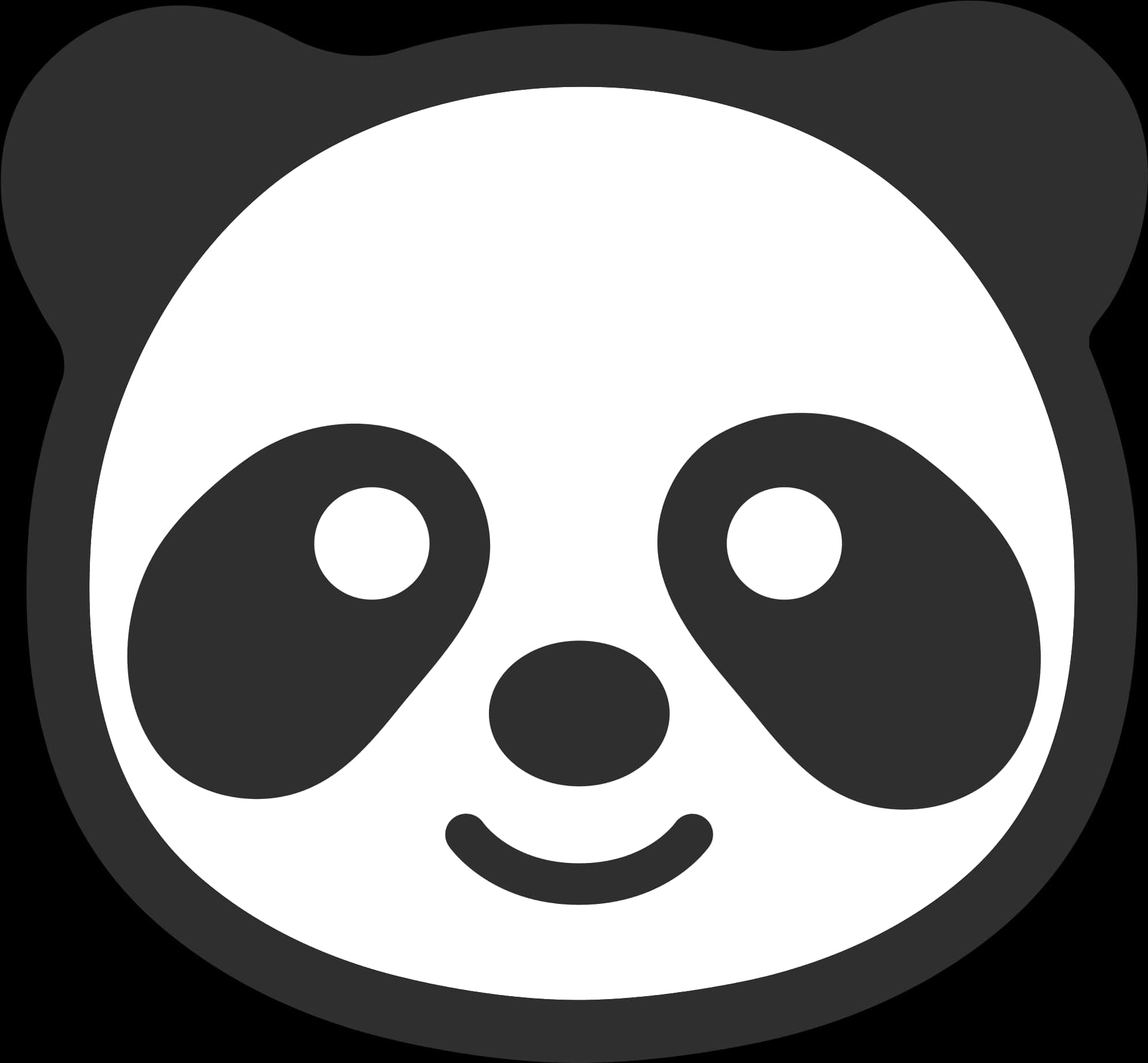 微笑熊猫图标 壁紙