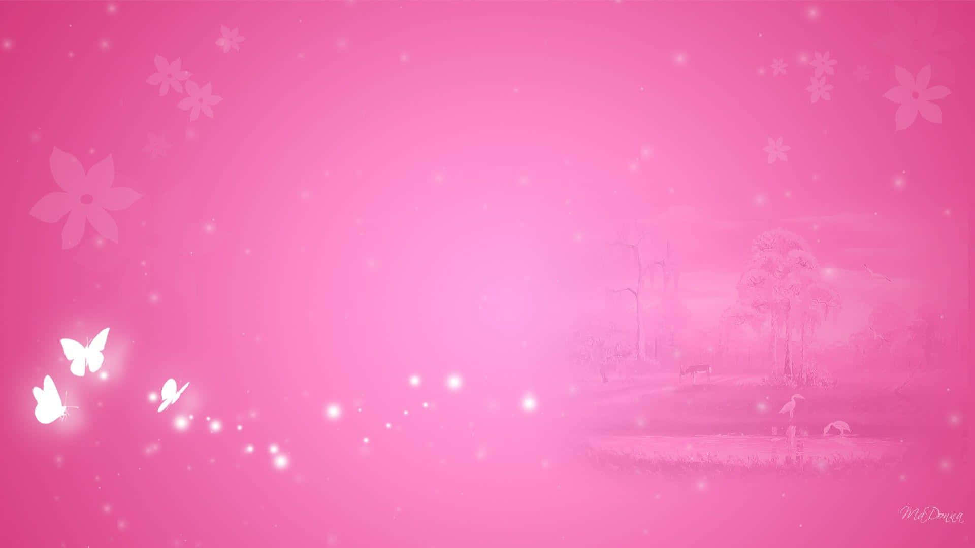 「快樂甜蜜粉色背景」 壁紙