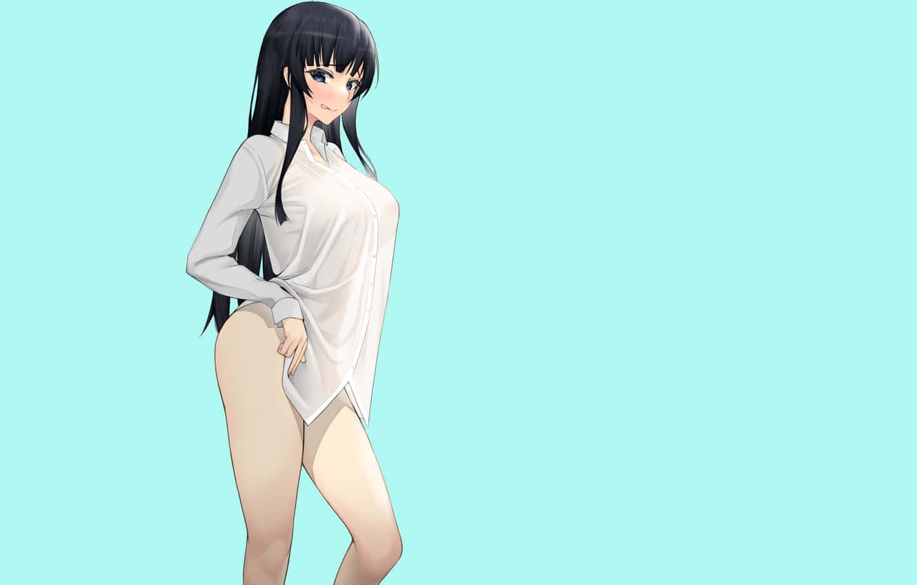 性感动漫女郎撩人姿态 — 动漫女孩 壁紙