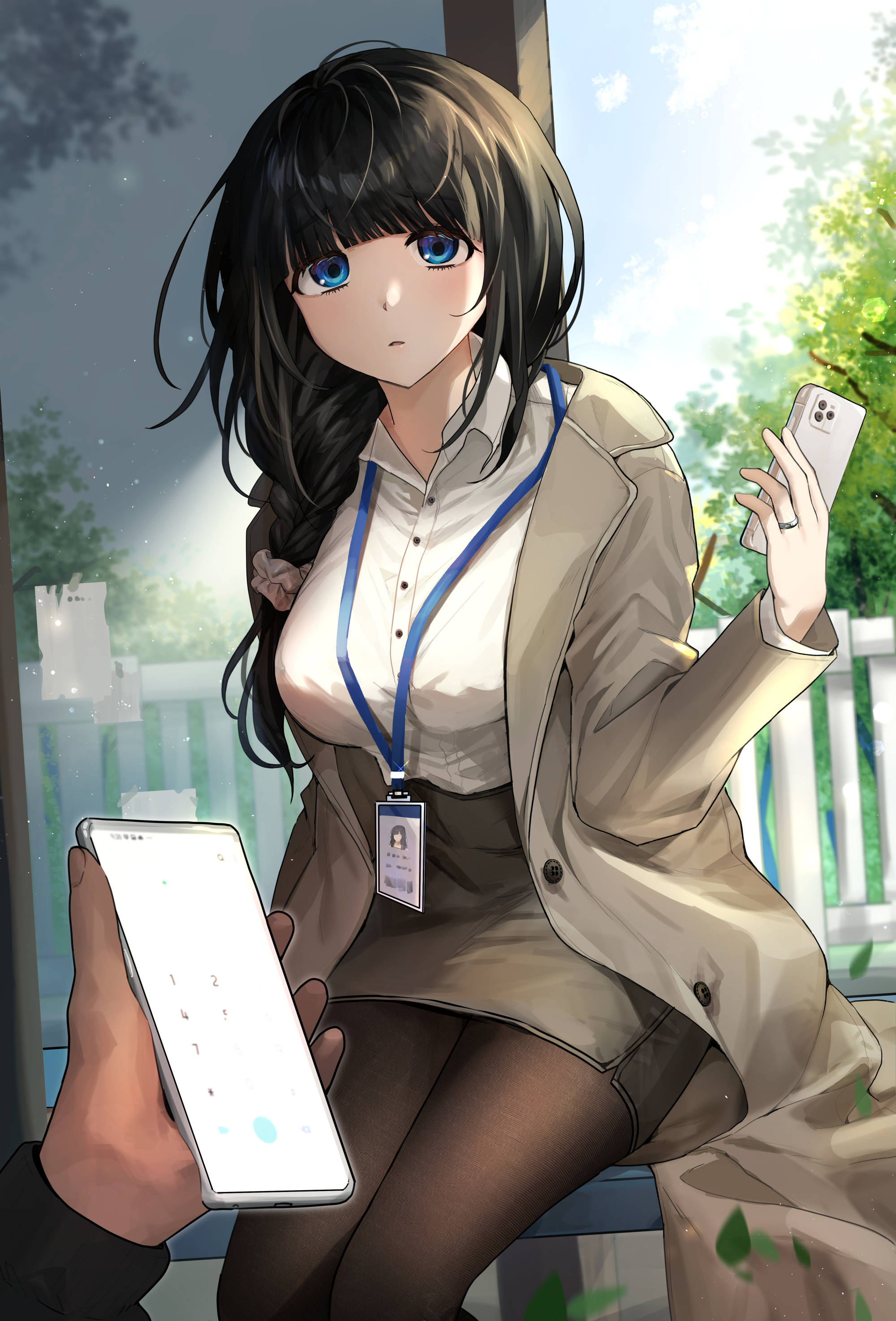 性感辦公室女動漫手機 壁紙