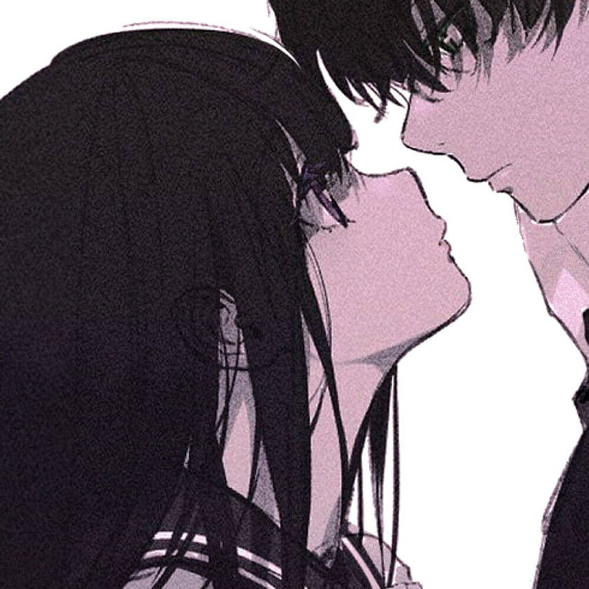 情侣甜蜜对视配对头像 — 愛 壁紙