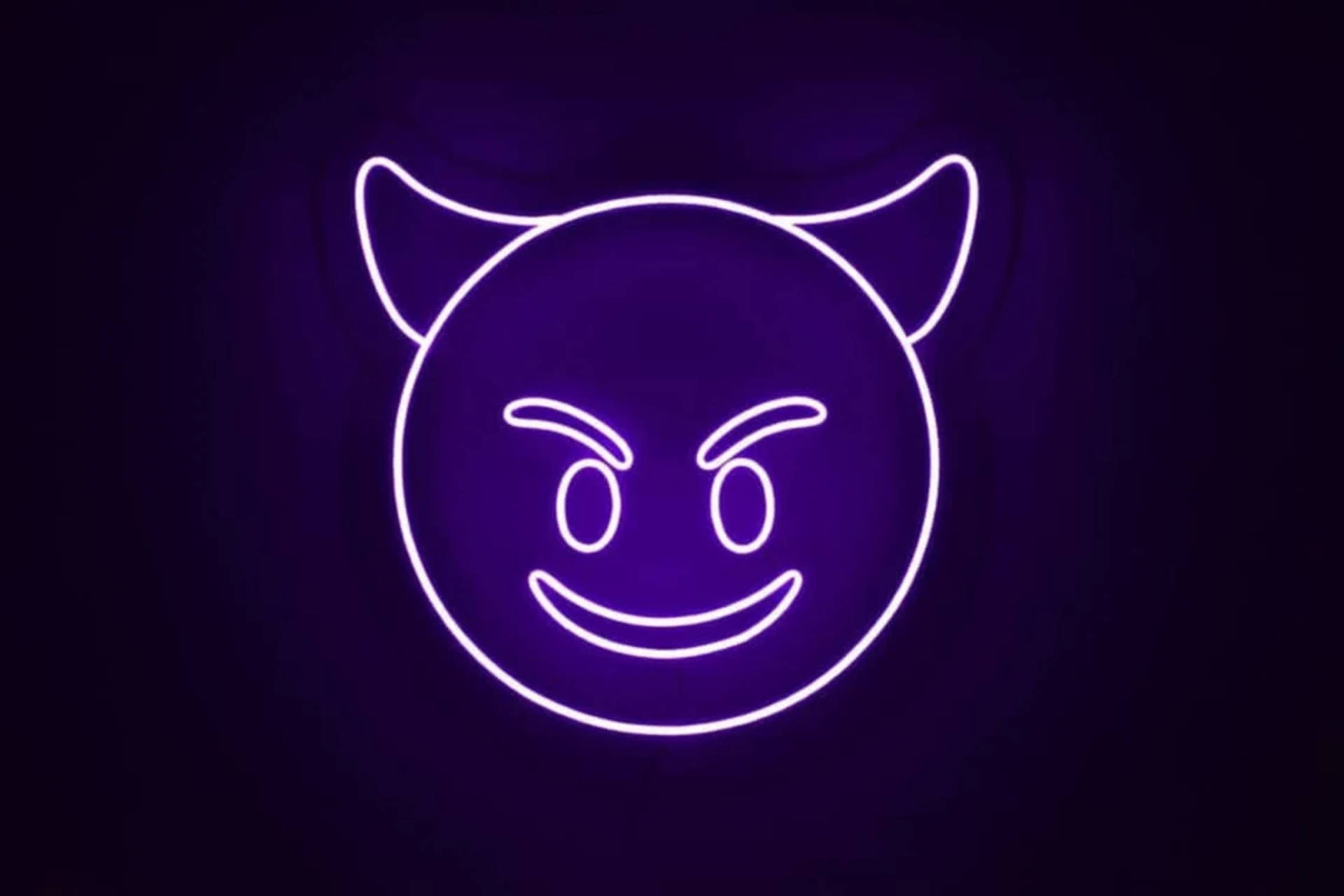 惡魔霓虹微笑 壁紙