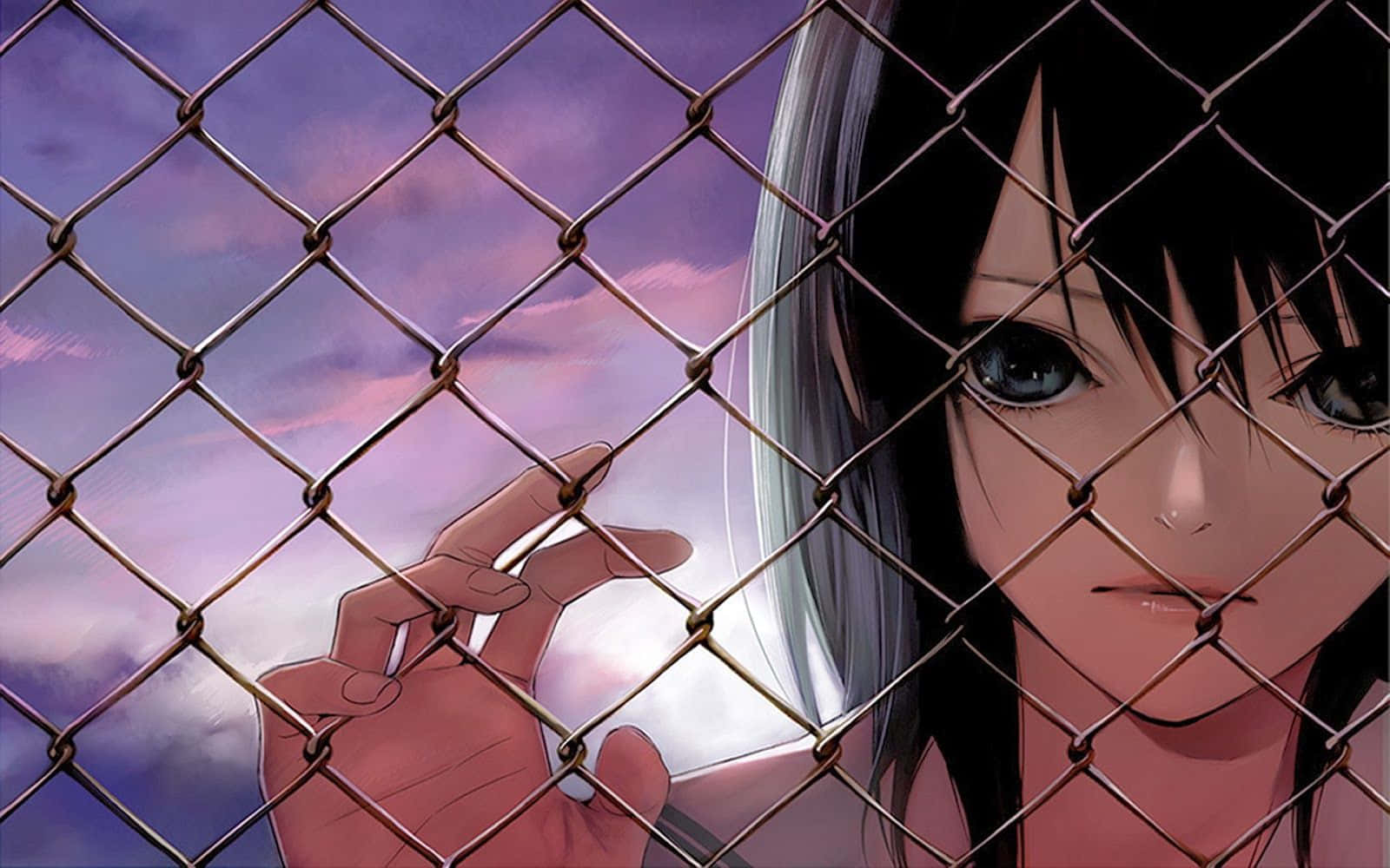 憂鬱凝視動漫少女美學 壁紙