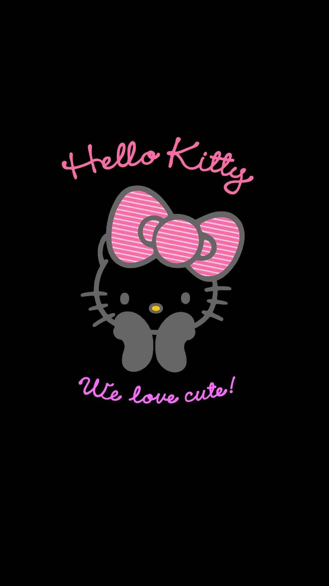 我們喜愛可愛的黑色Hello Kitty 壁紙