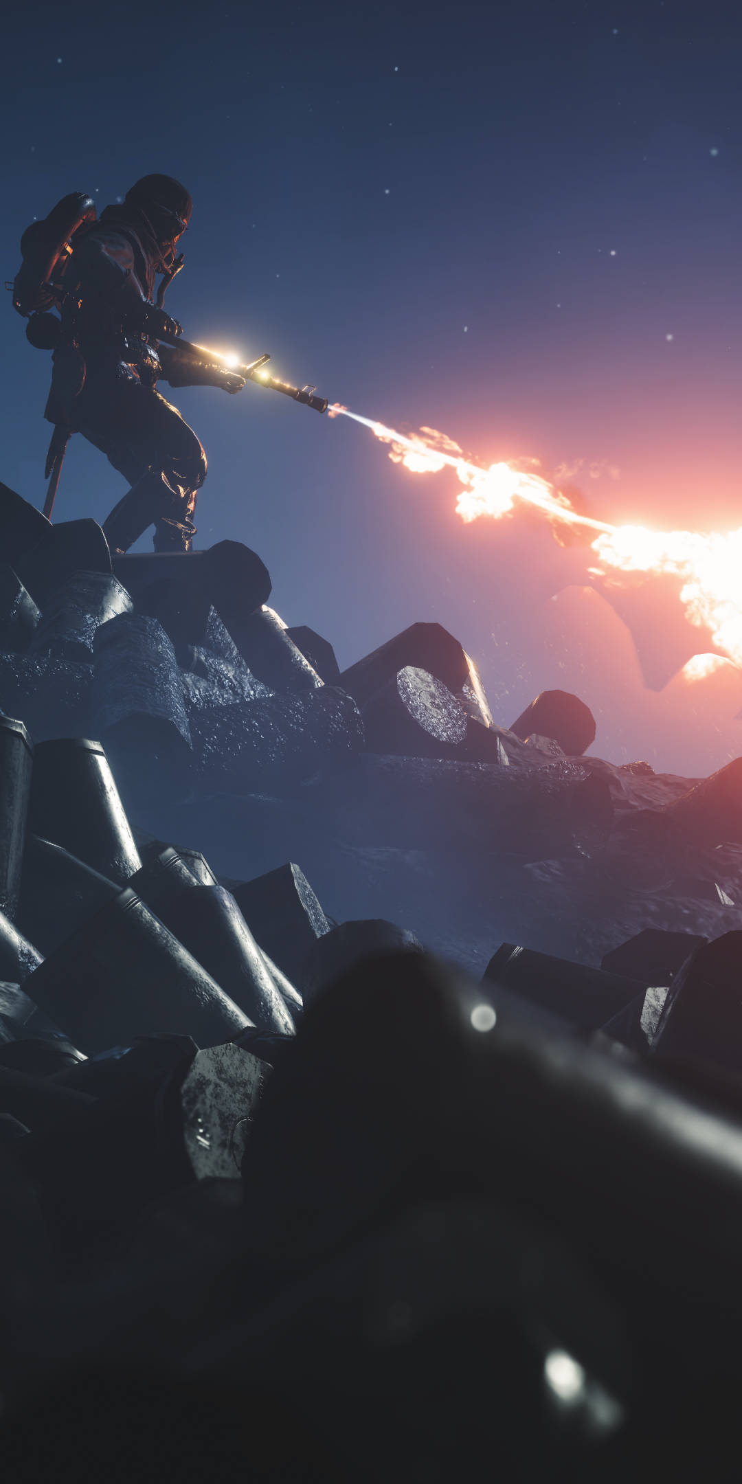 《戰地風雲1》火焰兵手機桌布，驚險刺激動作場面 壁紙