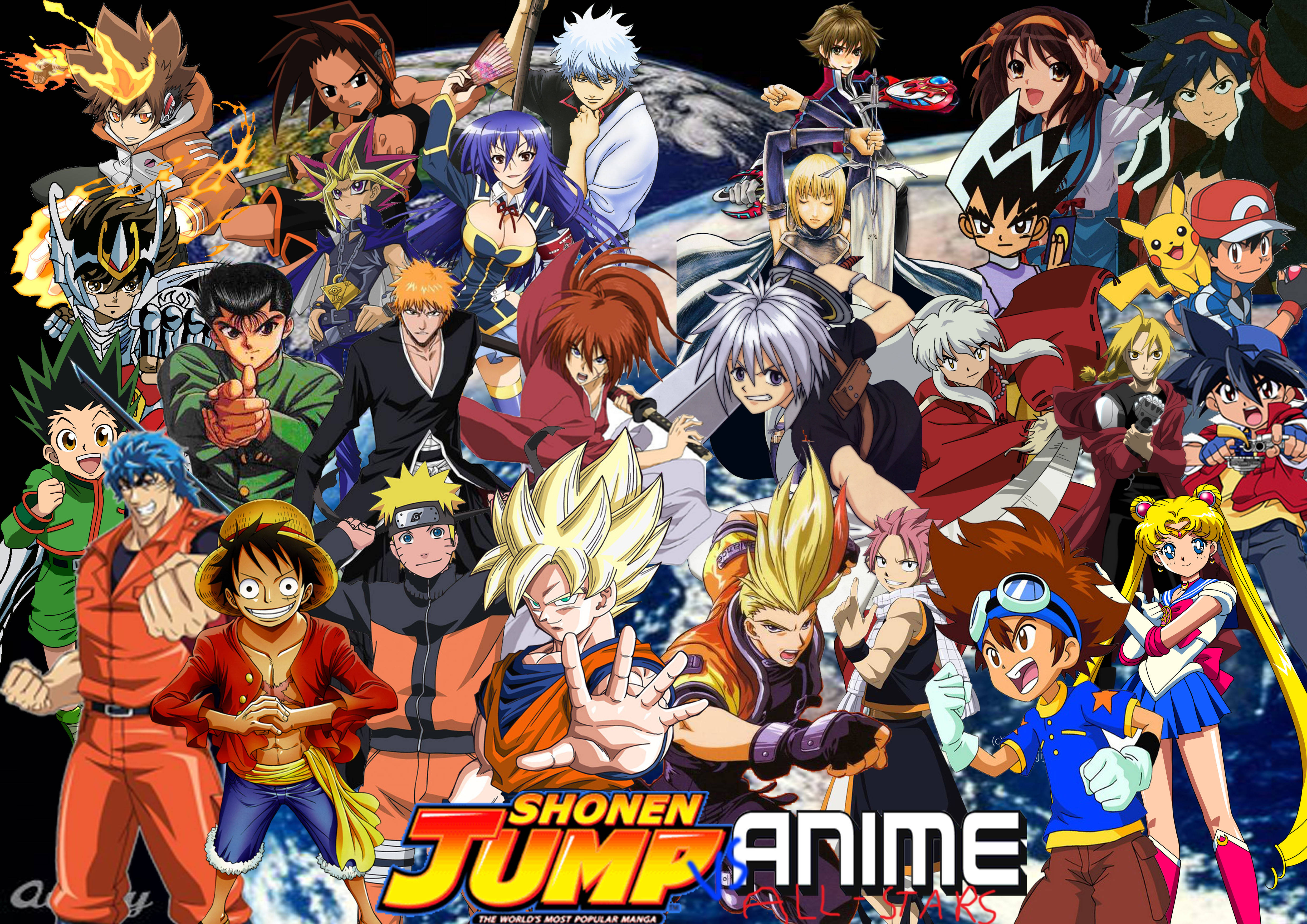 所有《少年Jump》動漫角色 壁紙