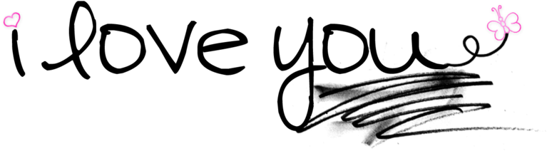手寫我愛你訊息 壁紙
